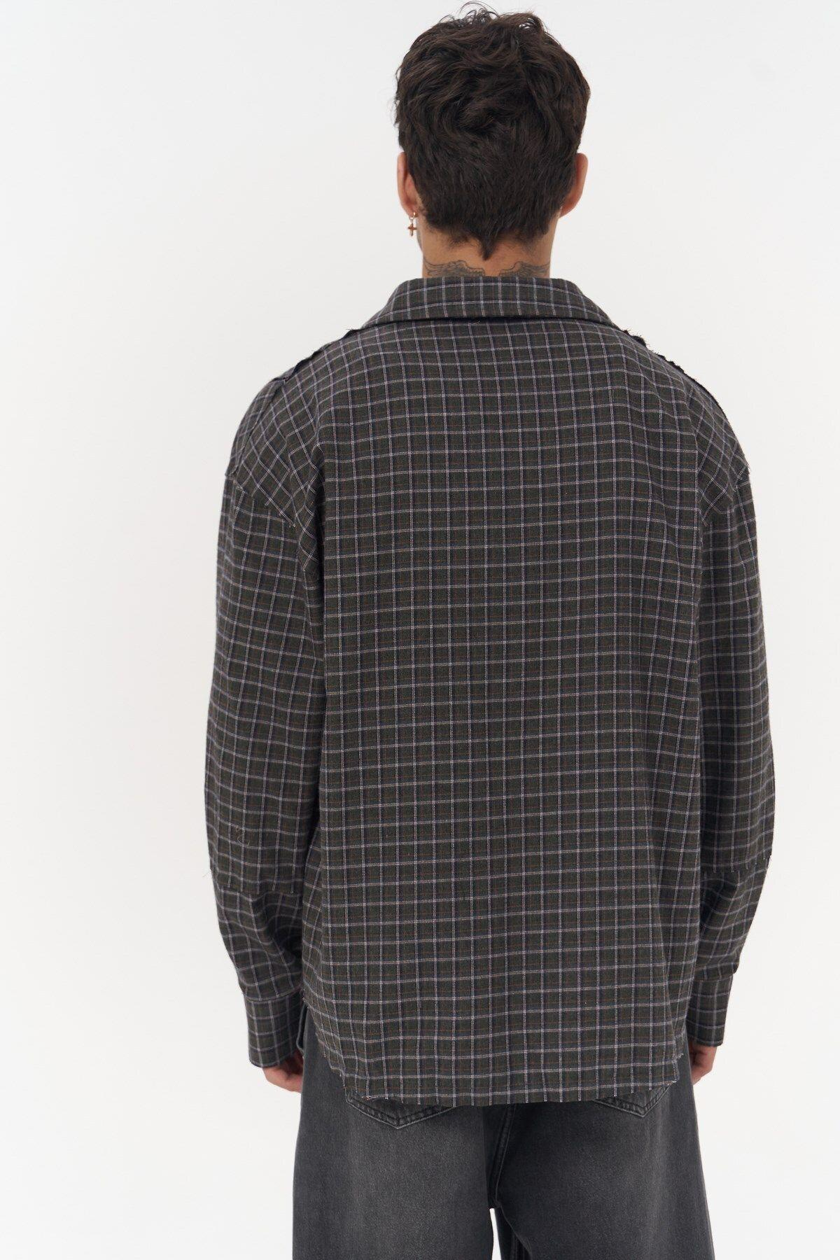 Roan Unisex Oversize Khaki Shirt