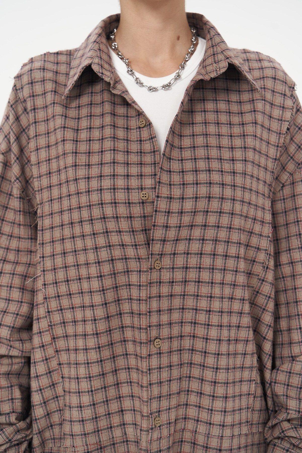 Mai Collection Roan Vizon Oversize Unisex Gömlek