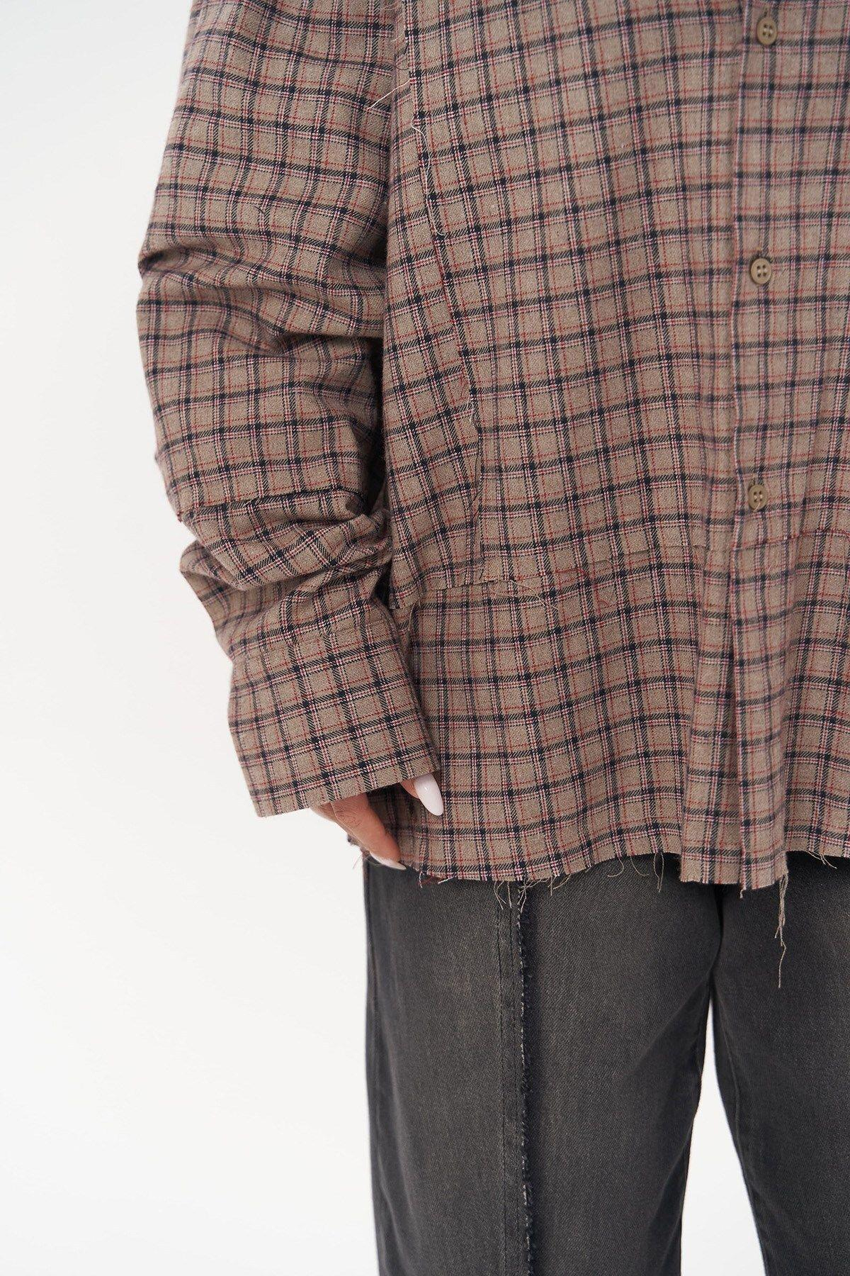 Mai Collection Roan Vizon Oversize Unisex Gömlek