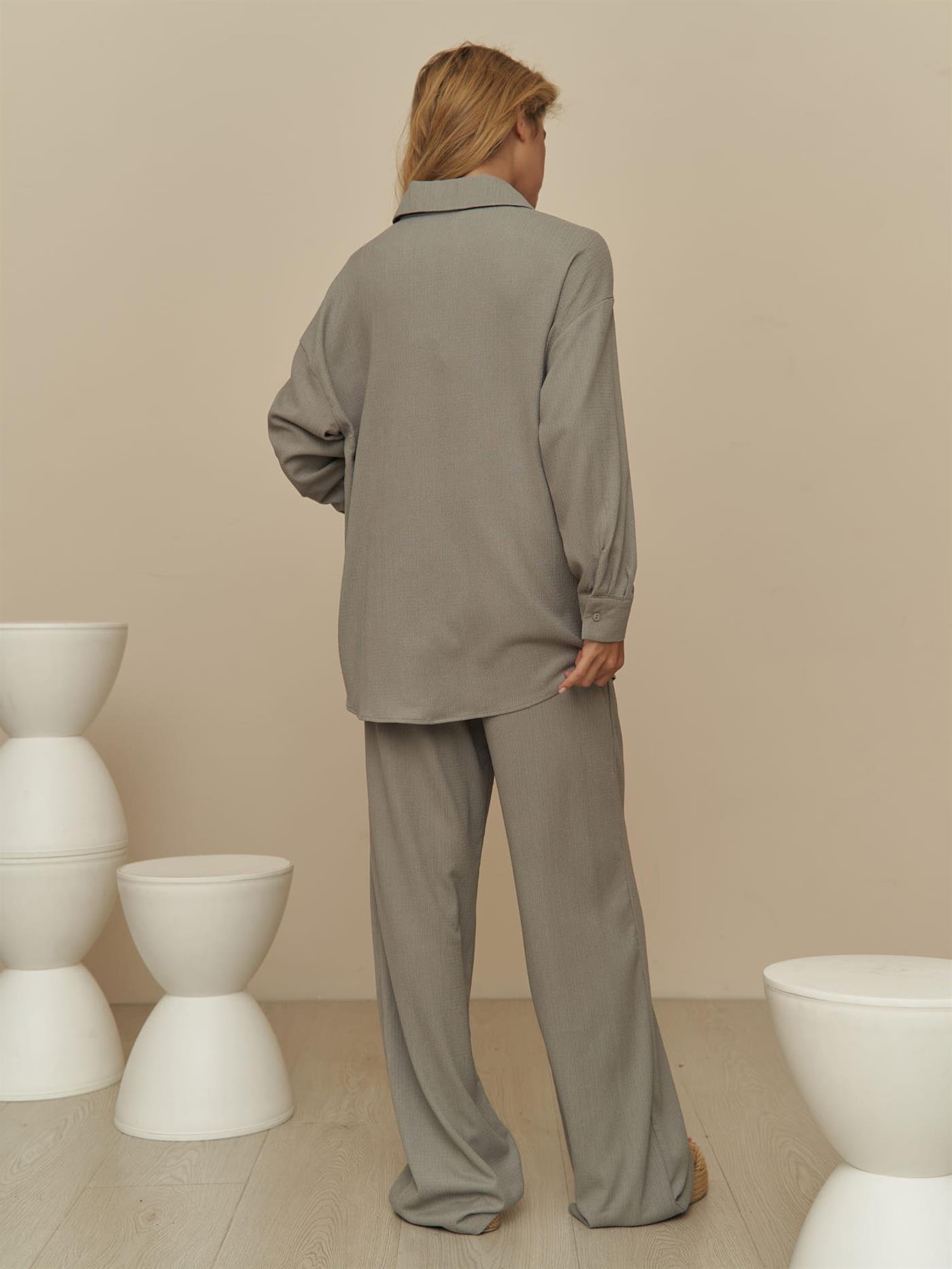 Mai Inndia Gri Üçlü Takım