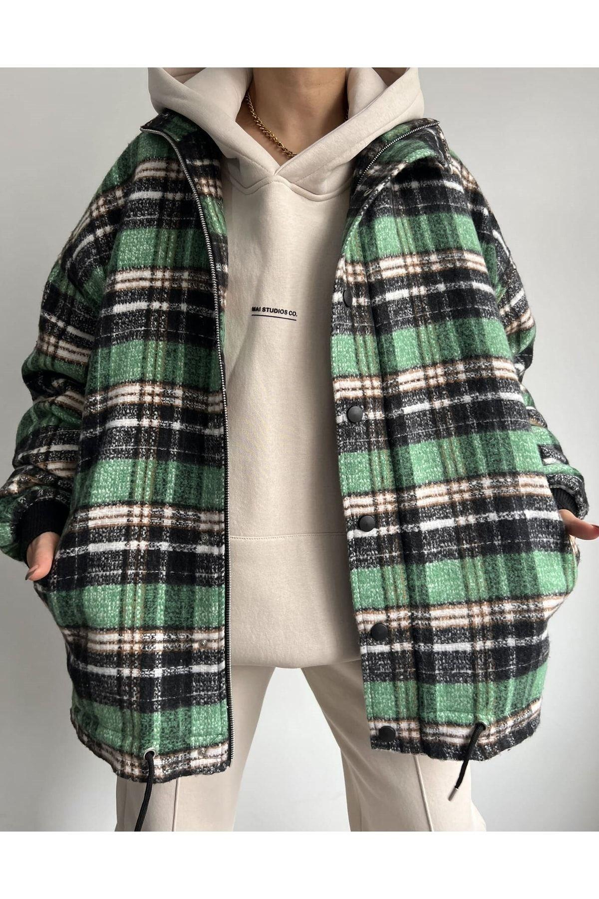 Mai Snoopy Benetton Flannel Zrope-Up Jacket