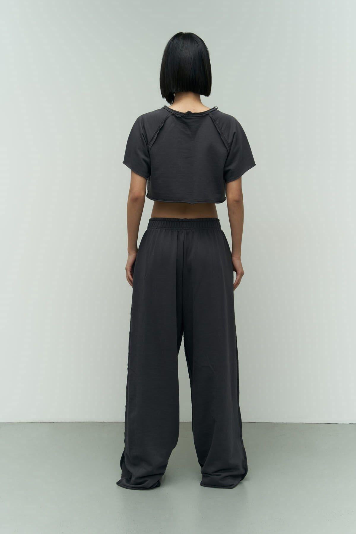 Marcio Anthracite Cropped Tracksuit