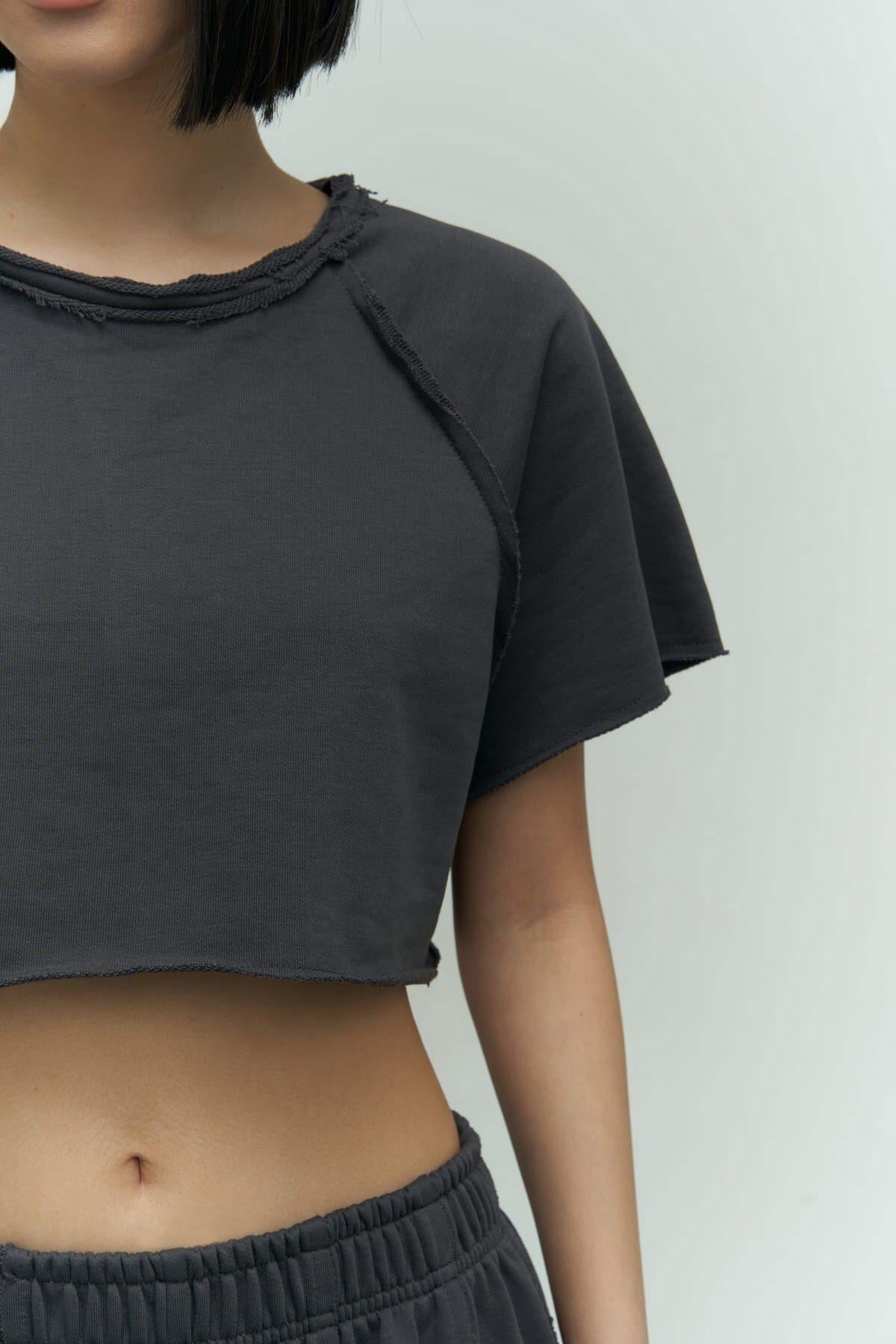 Marcio Anthracite Cropped Tracksuit