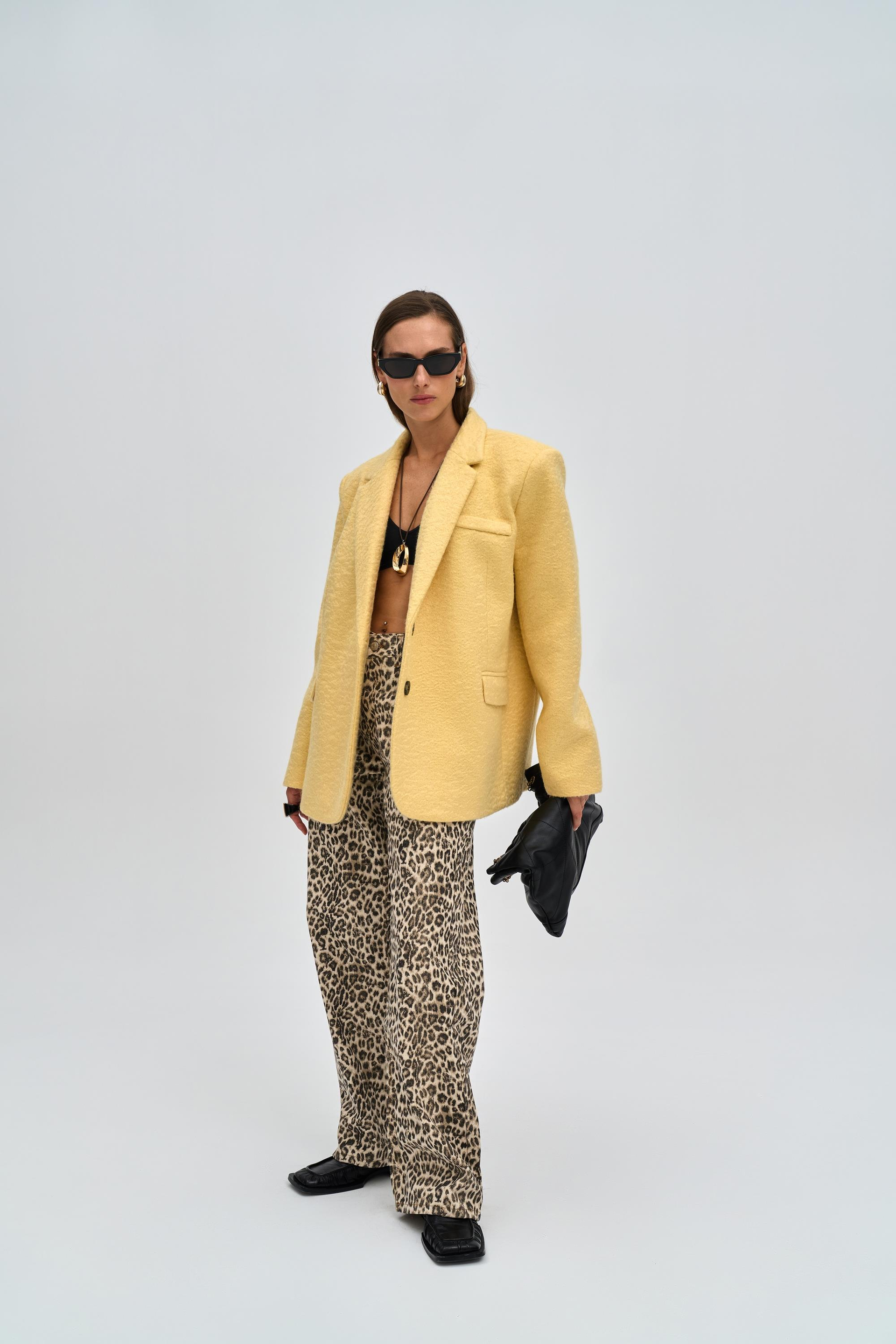 Marian Leopard Printd Patterned Jean Pants