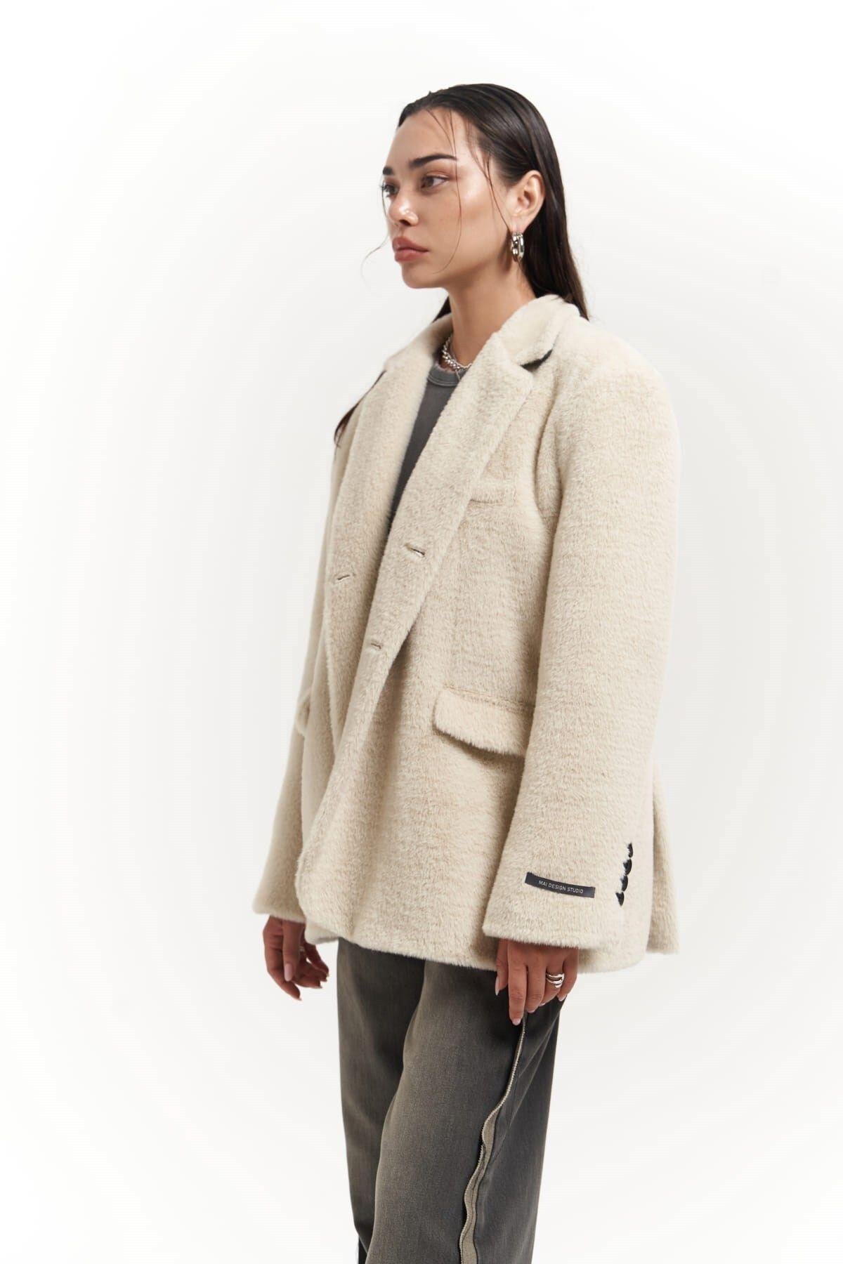 Marisol Yaka Detay Taş Blazer