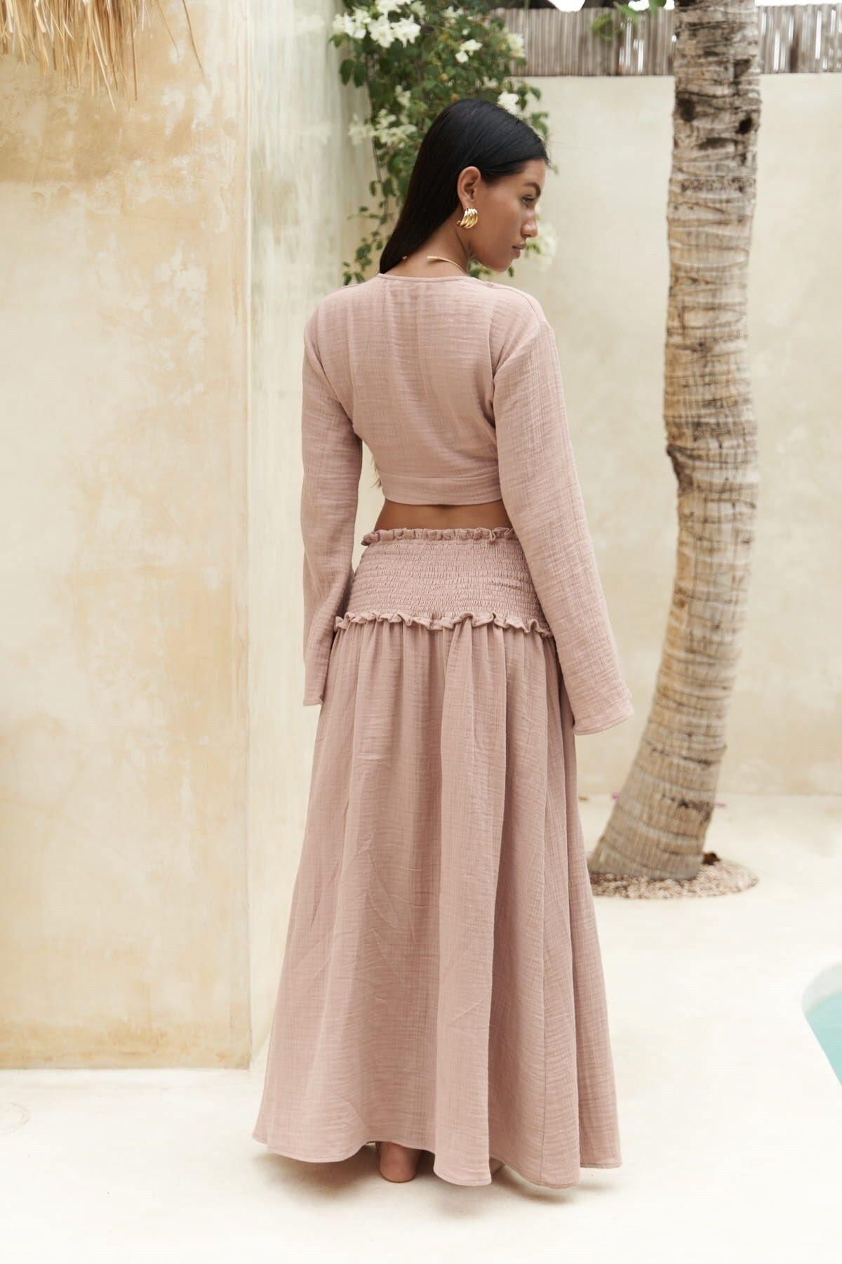 Marshanda Somon Crop Etek Takım