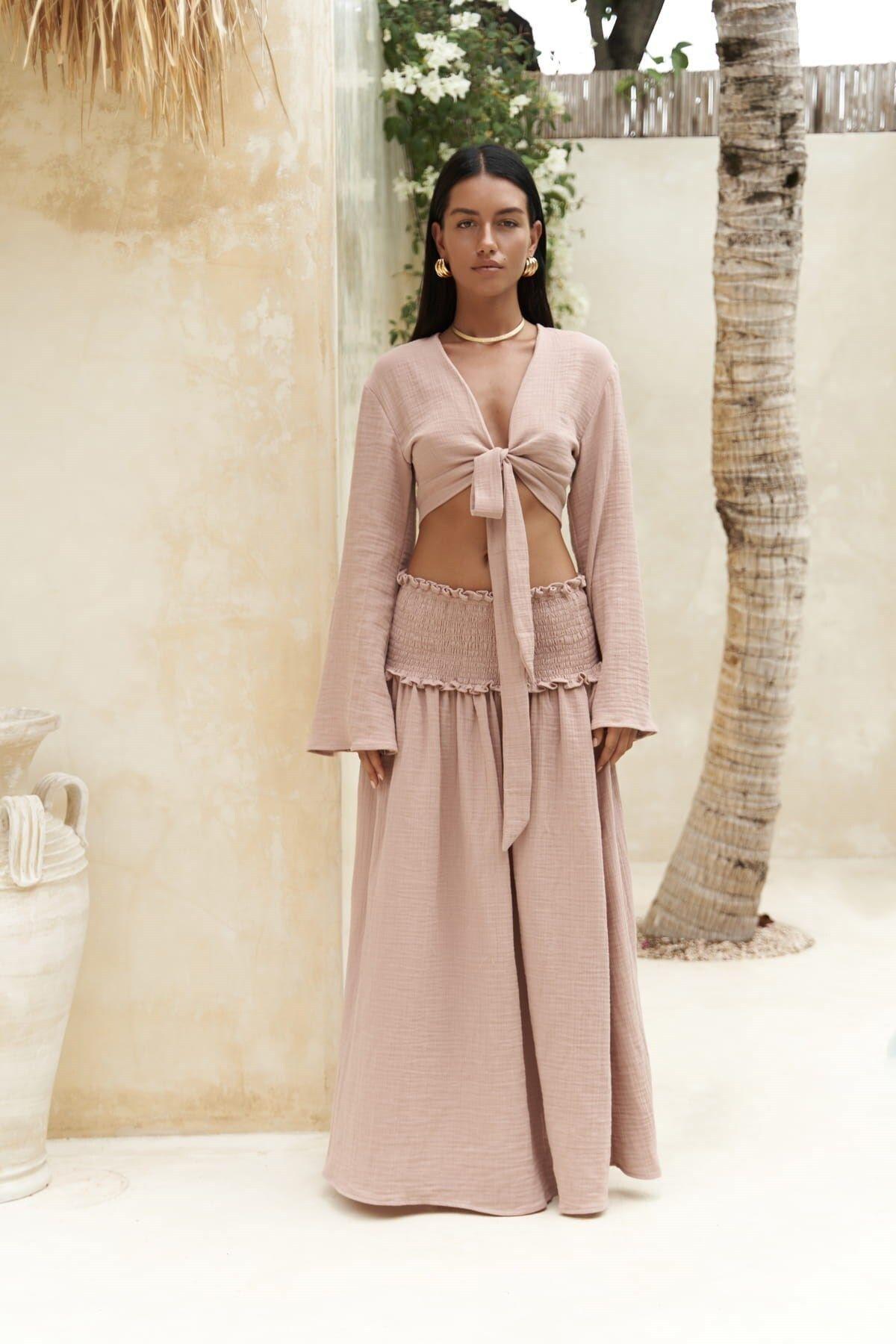 Marshanda Somon Crop Etek Takım