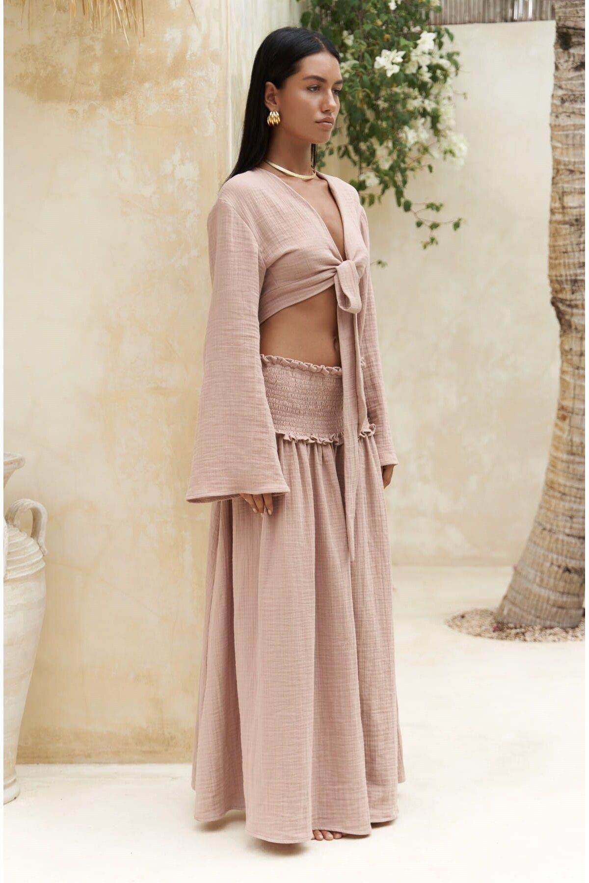 Marshanda Somon Crop Etek Takım