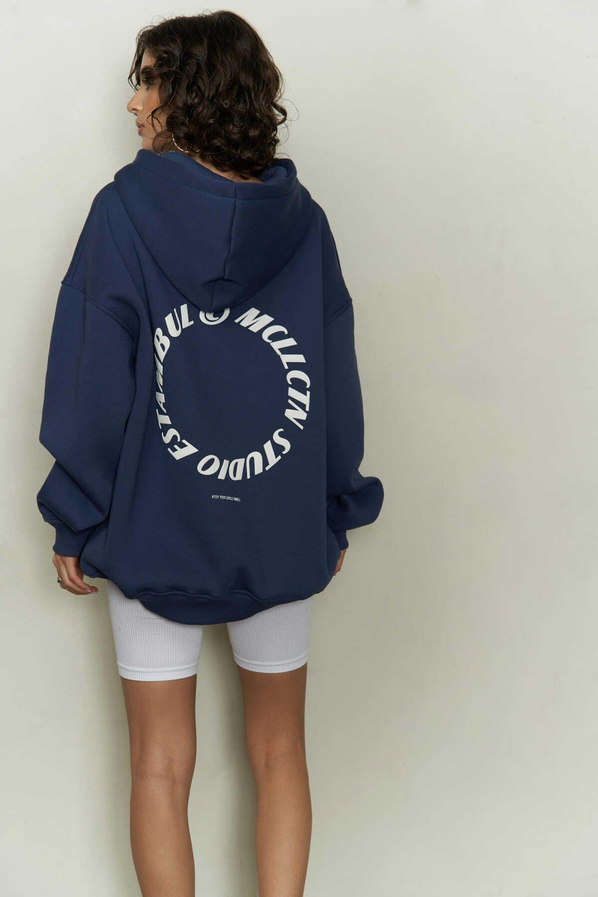 MCLLCTN Estambul İndigo Oversize Unisex Sweatshirt