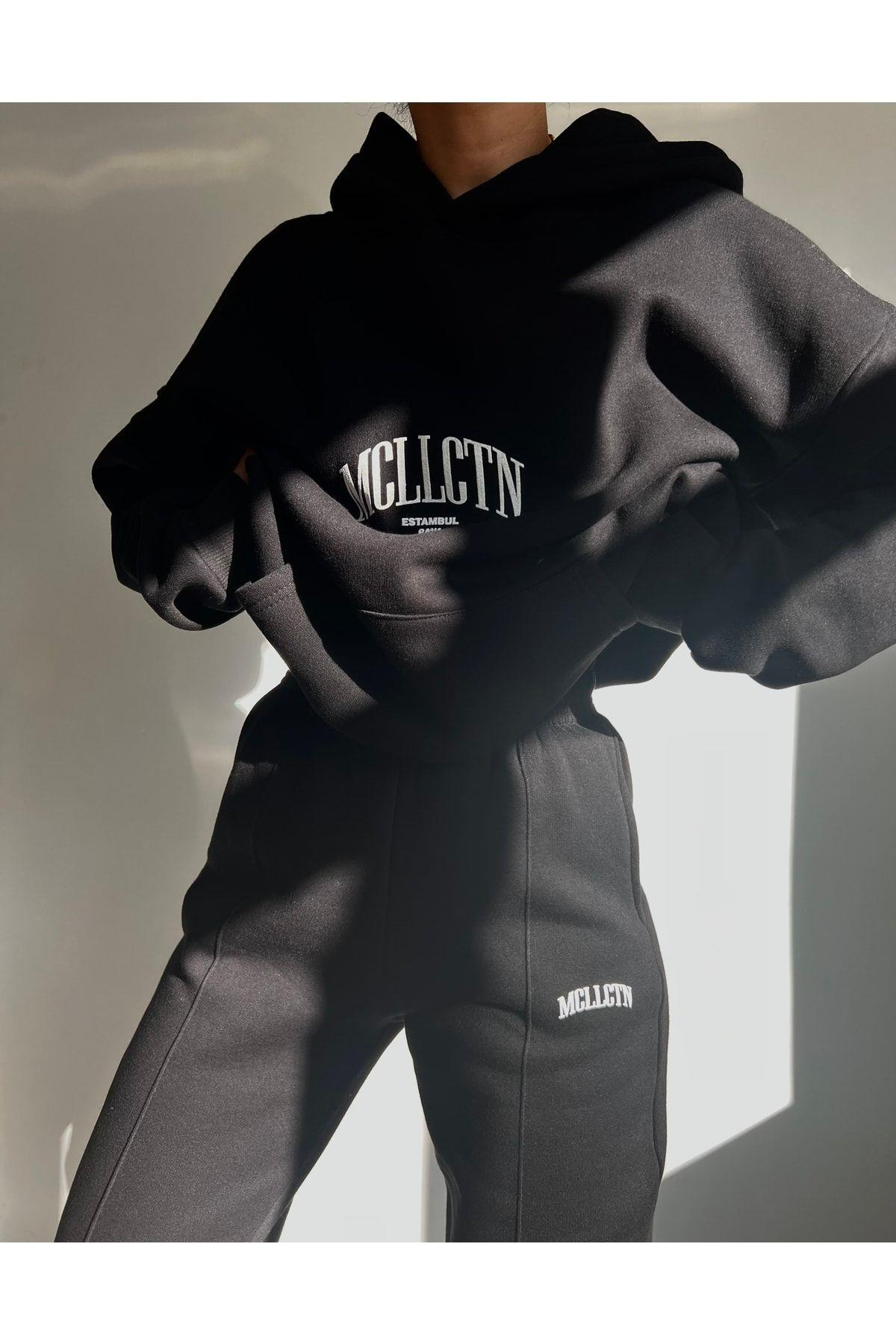 Mcllctn Estambul Black Tracksuit Set
