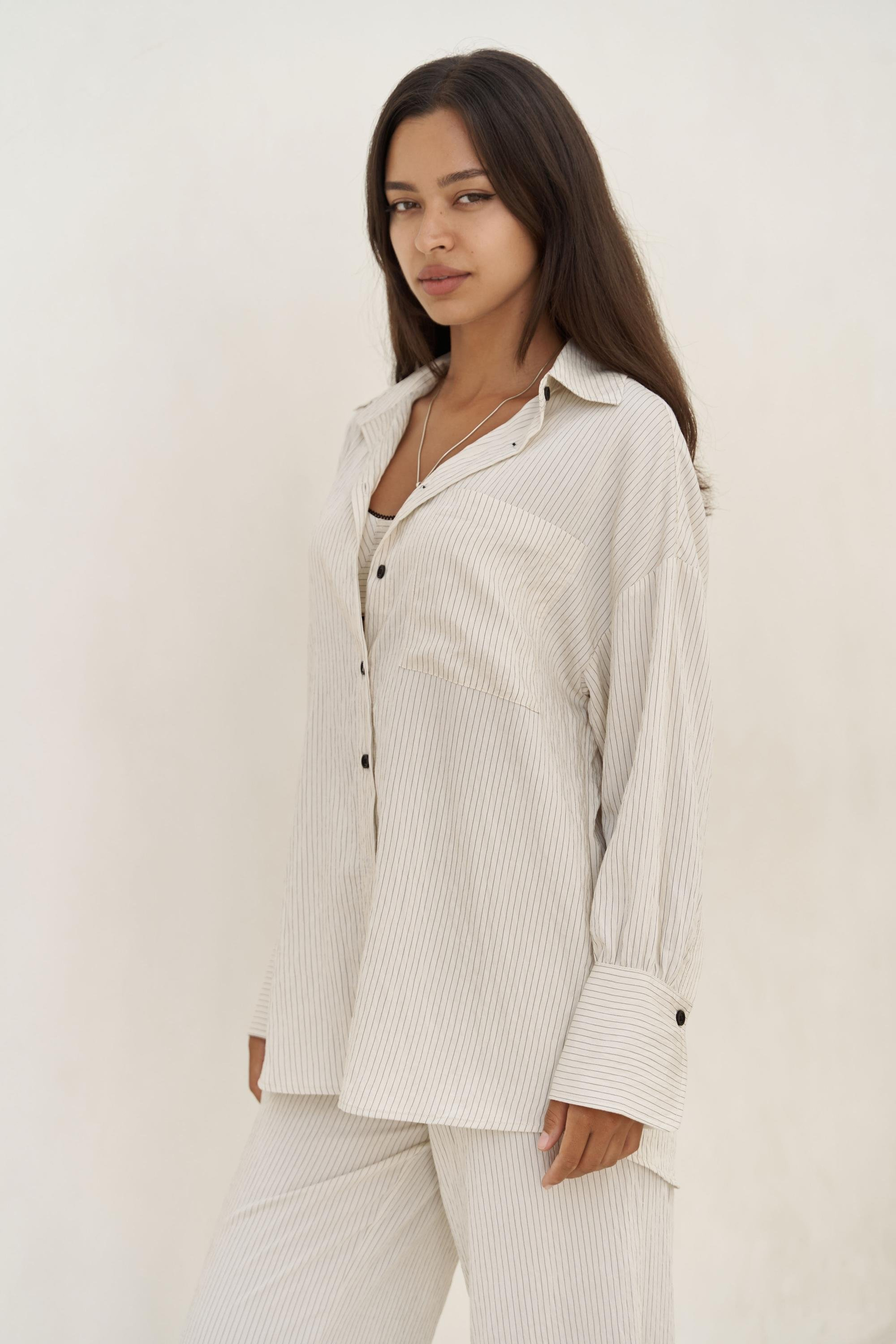 Melia Dantel Detay Bej Üçlü Takım