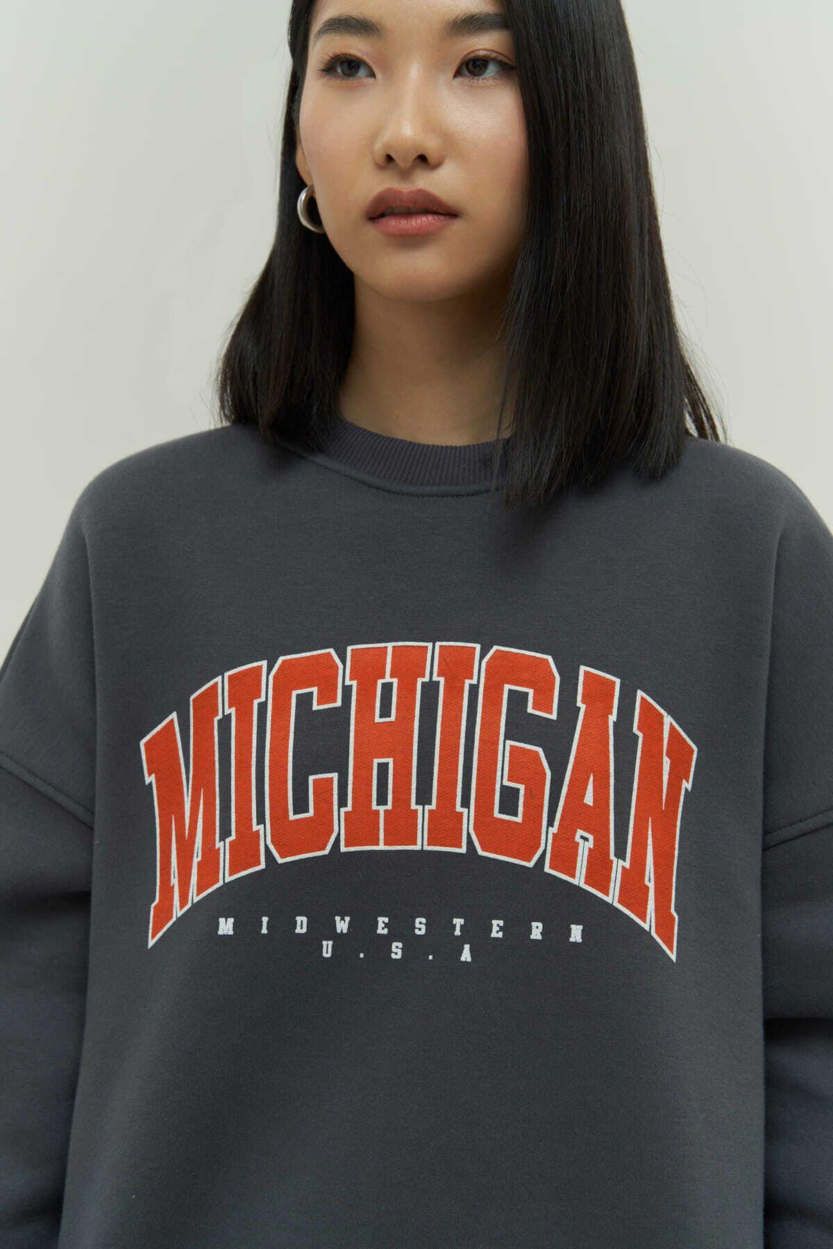 MCLLCTN Michigan Anthracite Track Suit