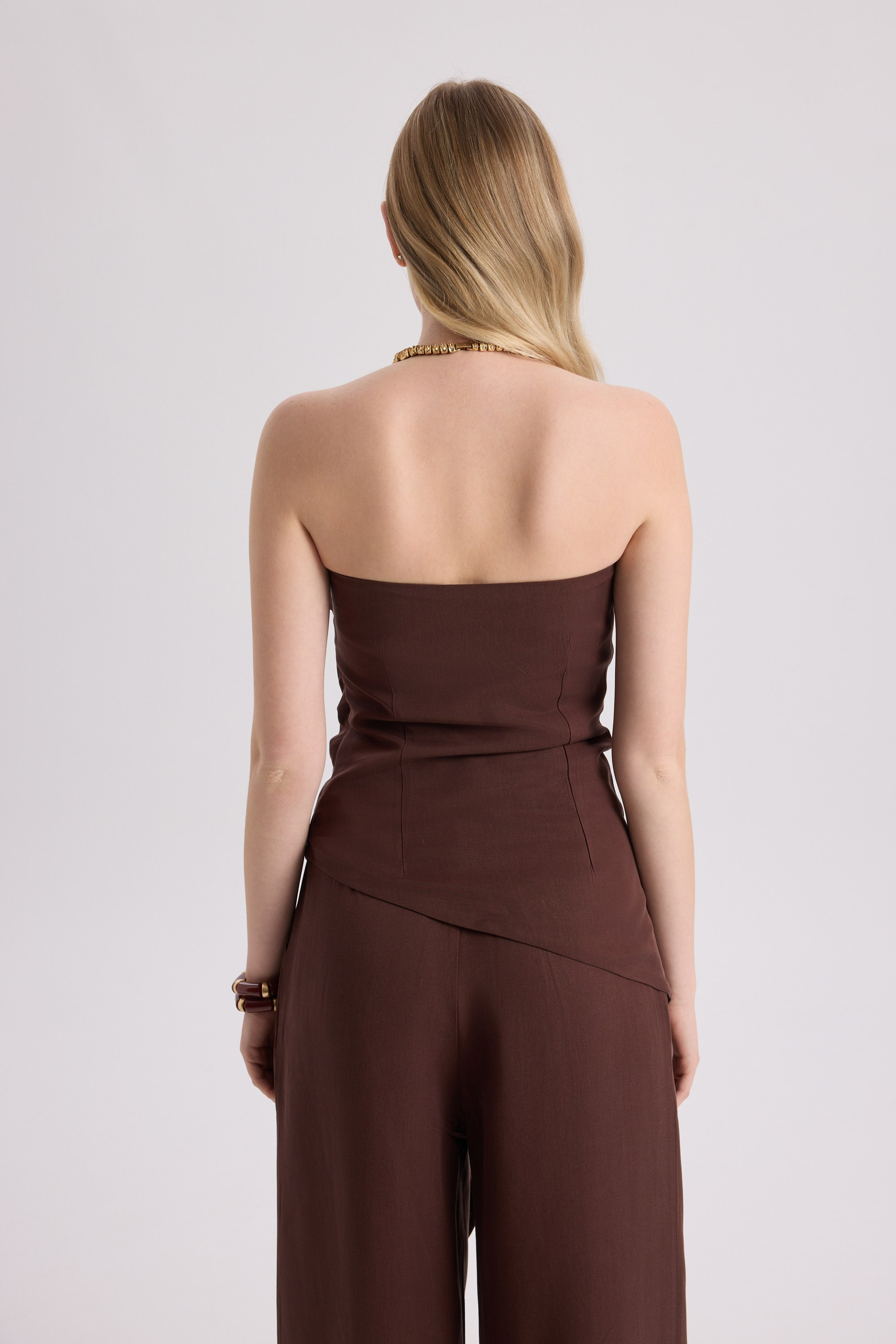 Mila Bordo Bluz Pantolon Takım