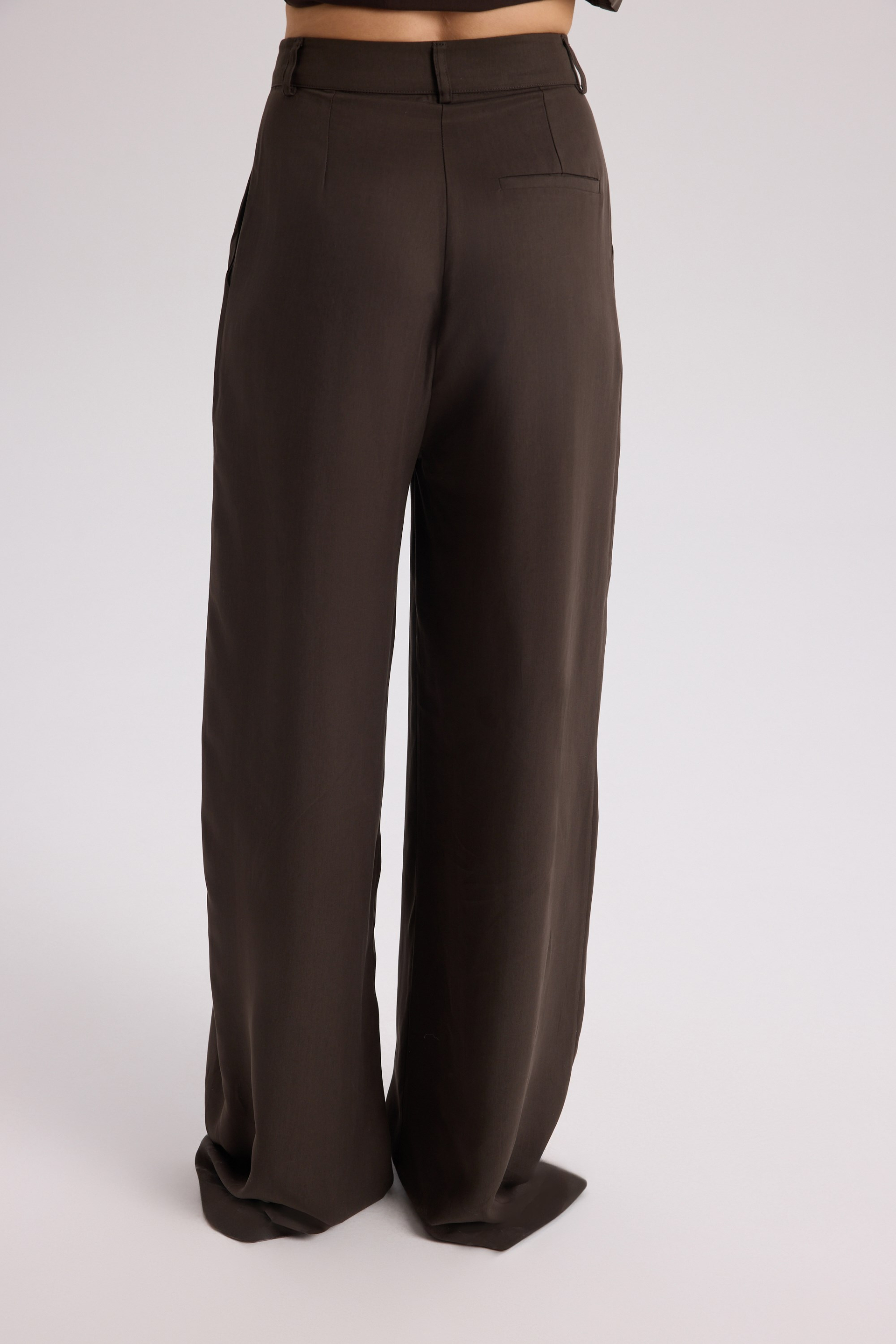Mila Brown Blouse Pants Set