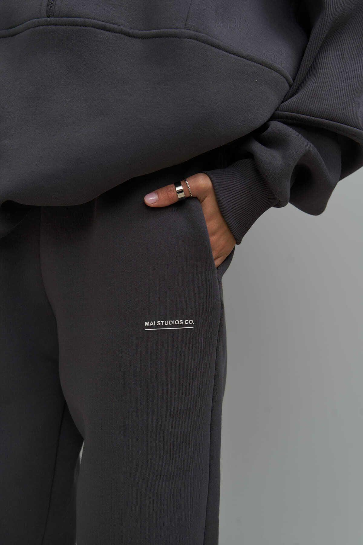 1433 - MCLLCTN Mini Studio Co Anthracite Oversize Track Suit