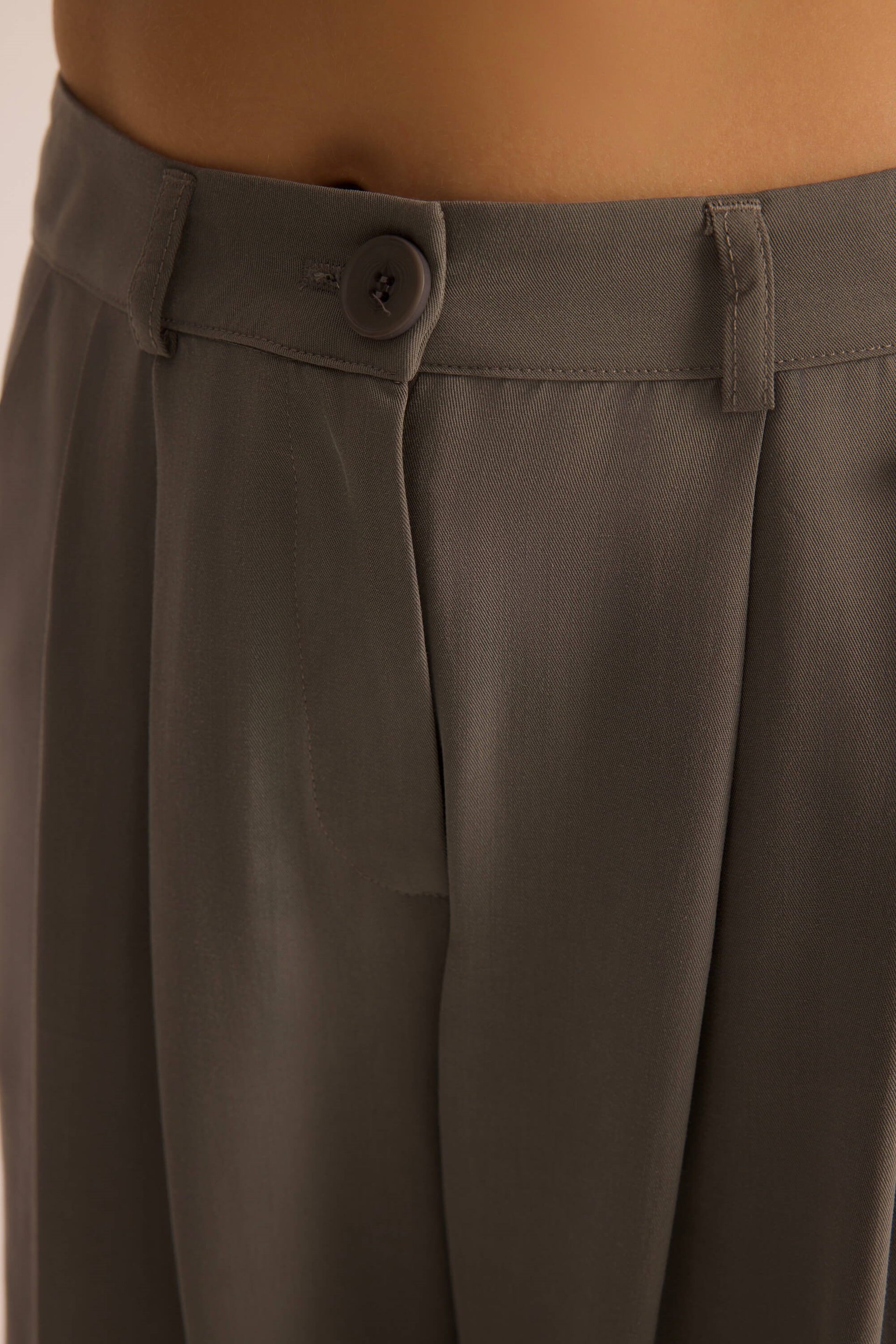 Mirelka Bağlamalı Gri Blazer Pantolon Takım