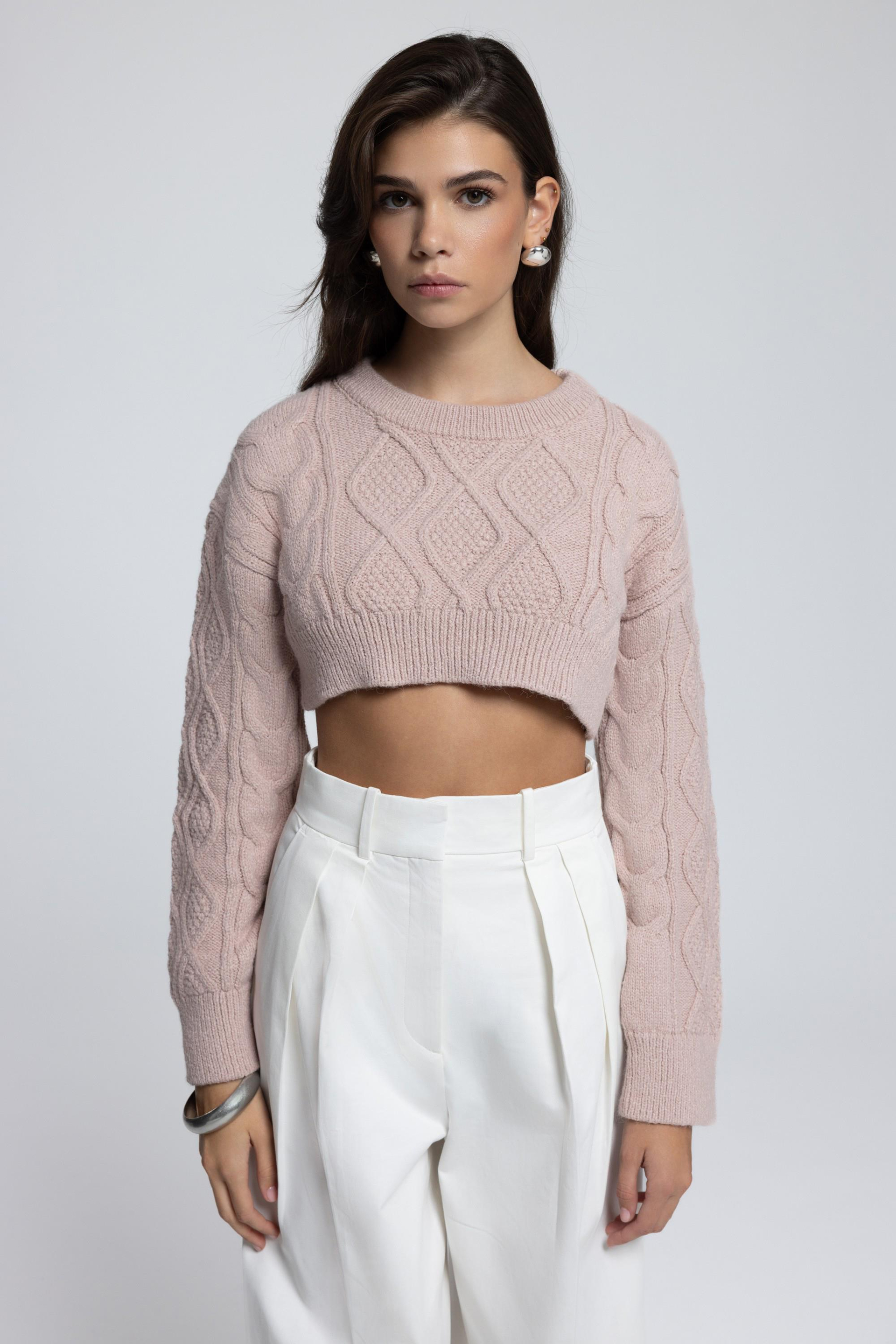 Mohan Soft Pembe Crop Kazak