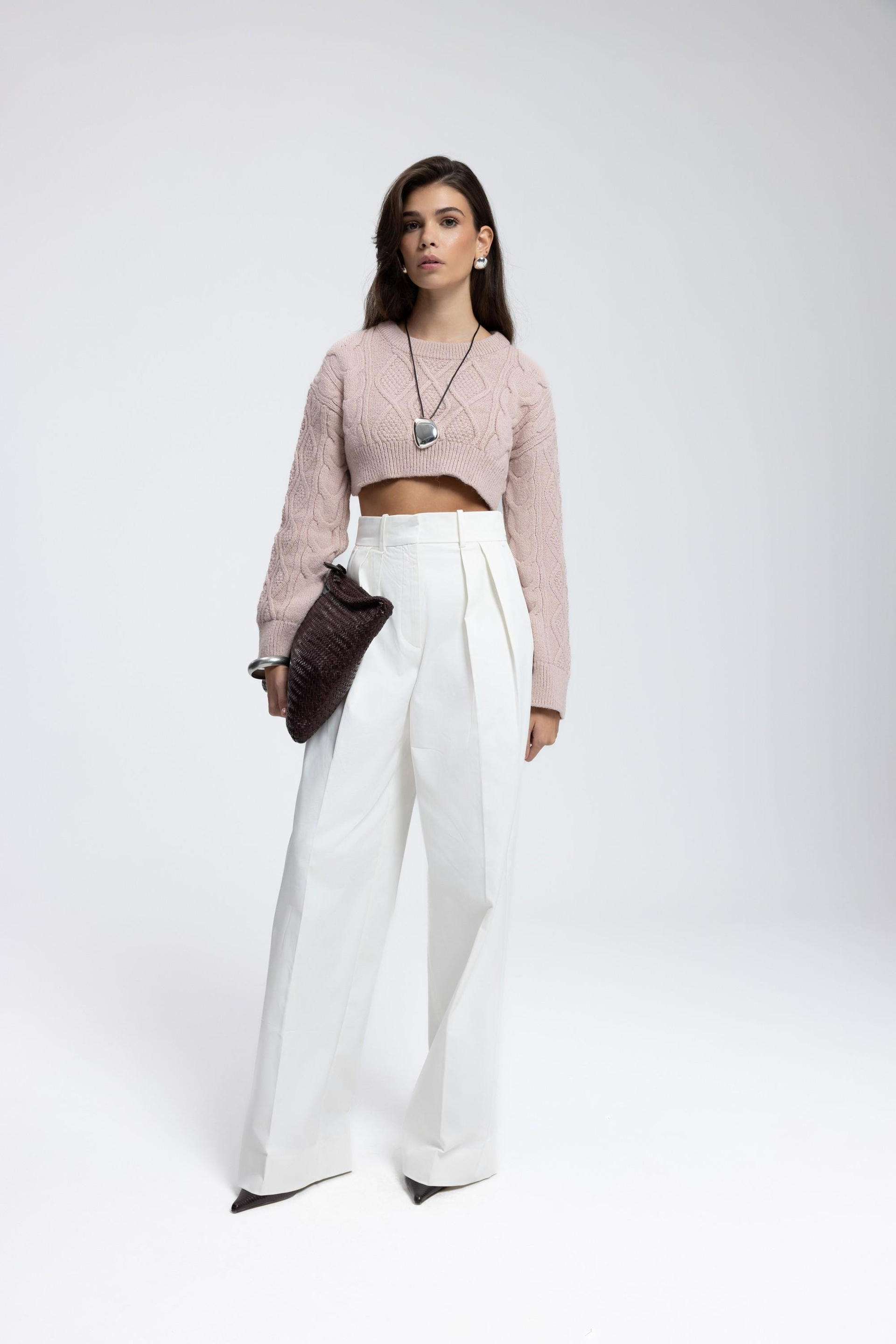 Mohan Soft Pembe Crop Kazak