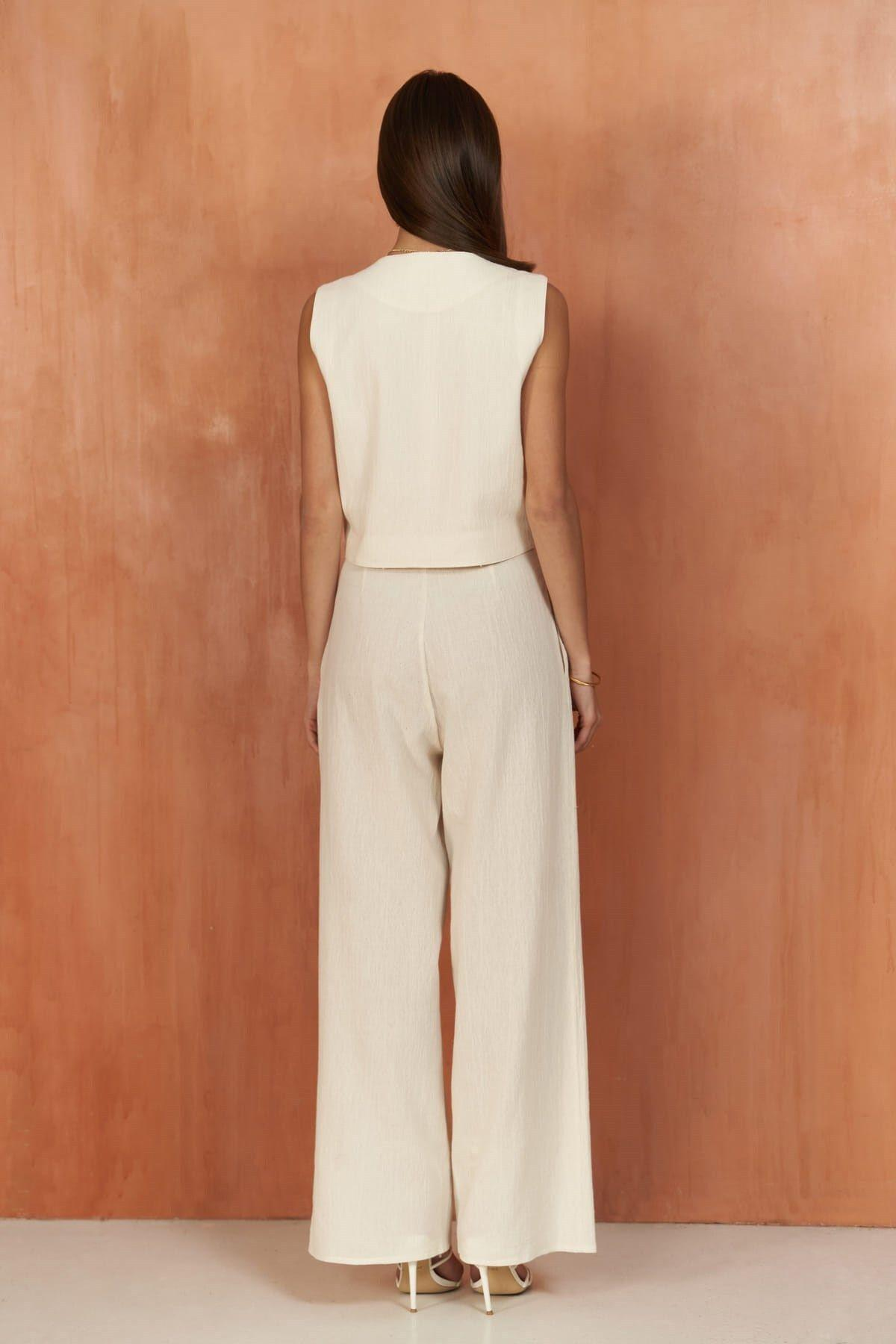 Montana Natural Yelek Pantolon Takım