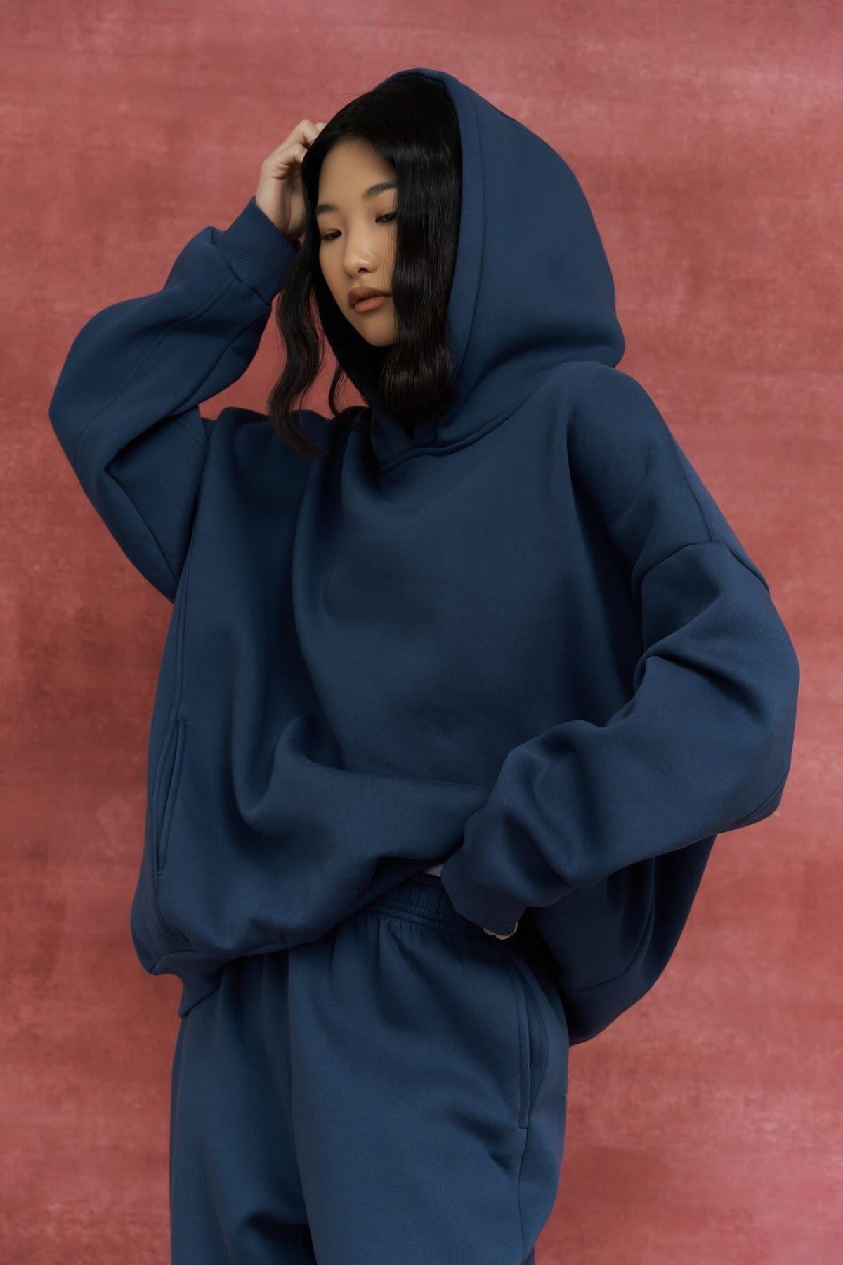 Morgan Indigo Oversize Eşofman Takım
