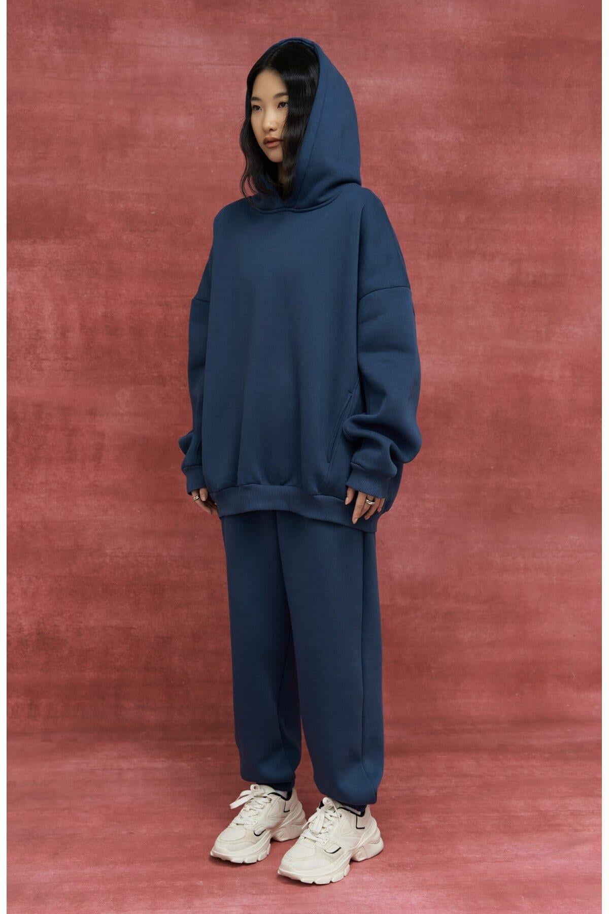 Morgan Indigo Oversize Eşofman Takım