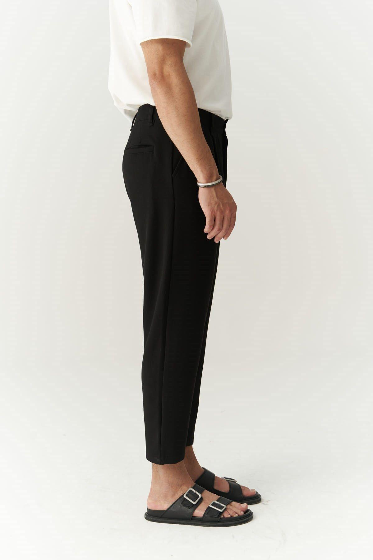 Myles Men's Black Trousers