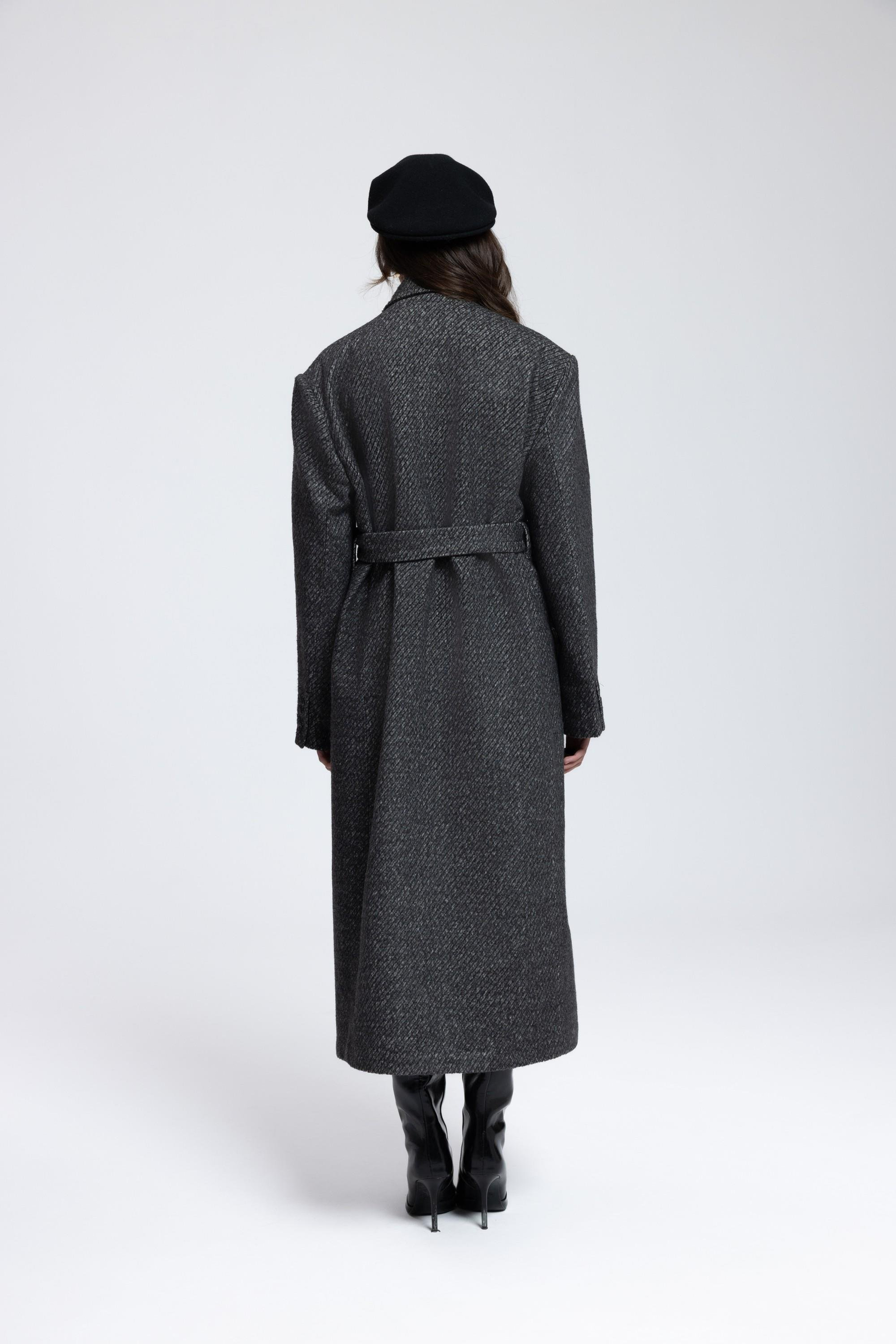 Naarden Charcoal Long Coat