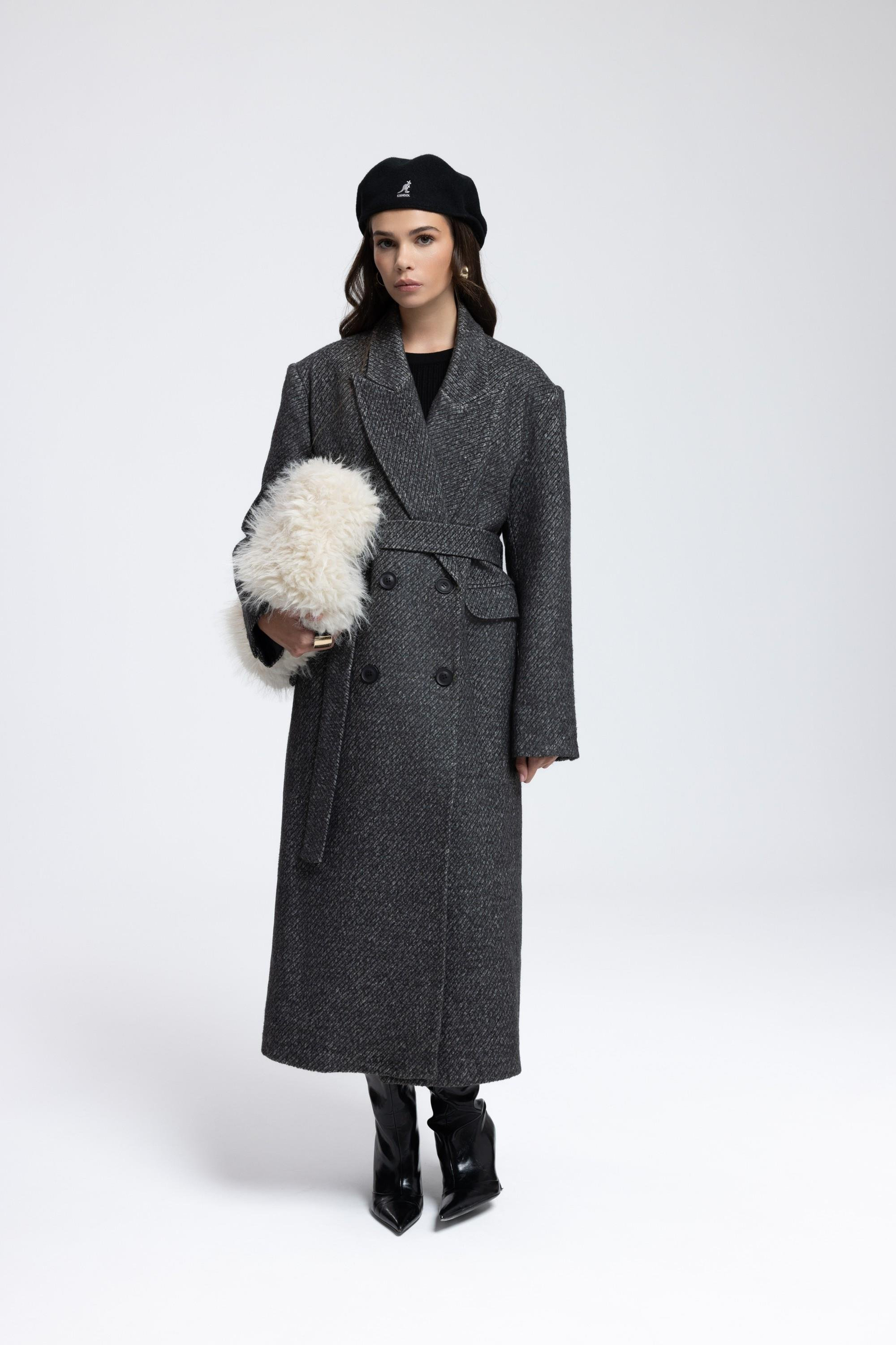 Naarden Charcoal Long Coat