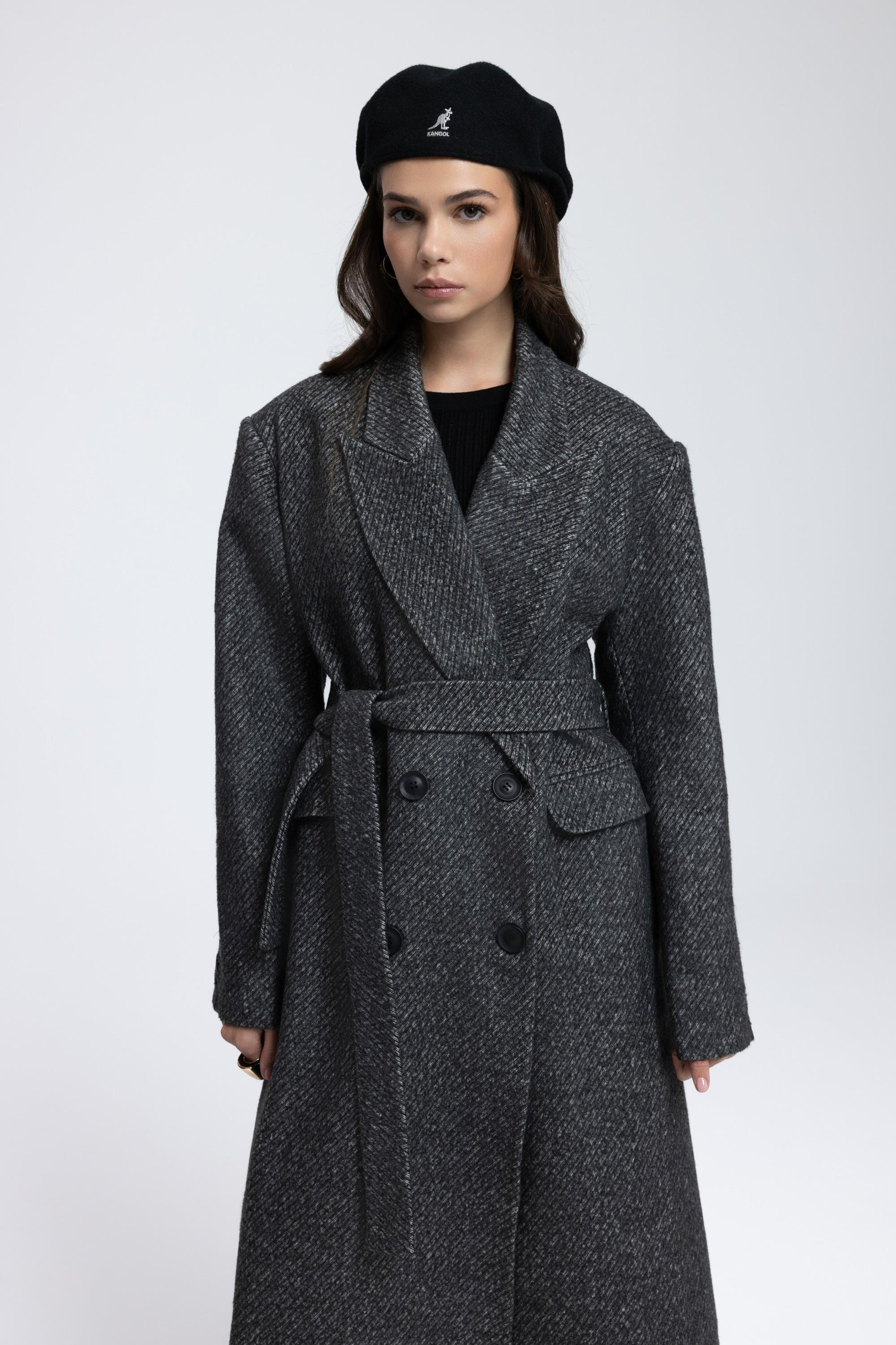Naarden Charcoal Long Coat