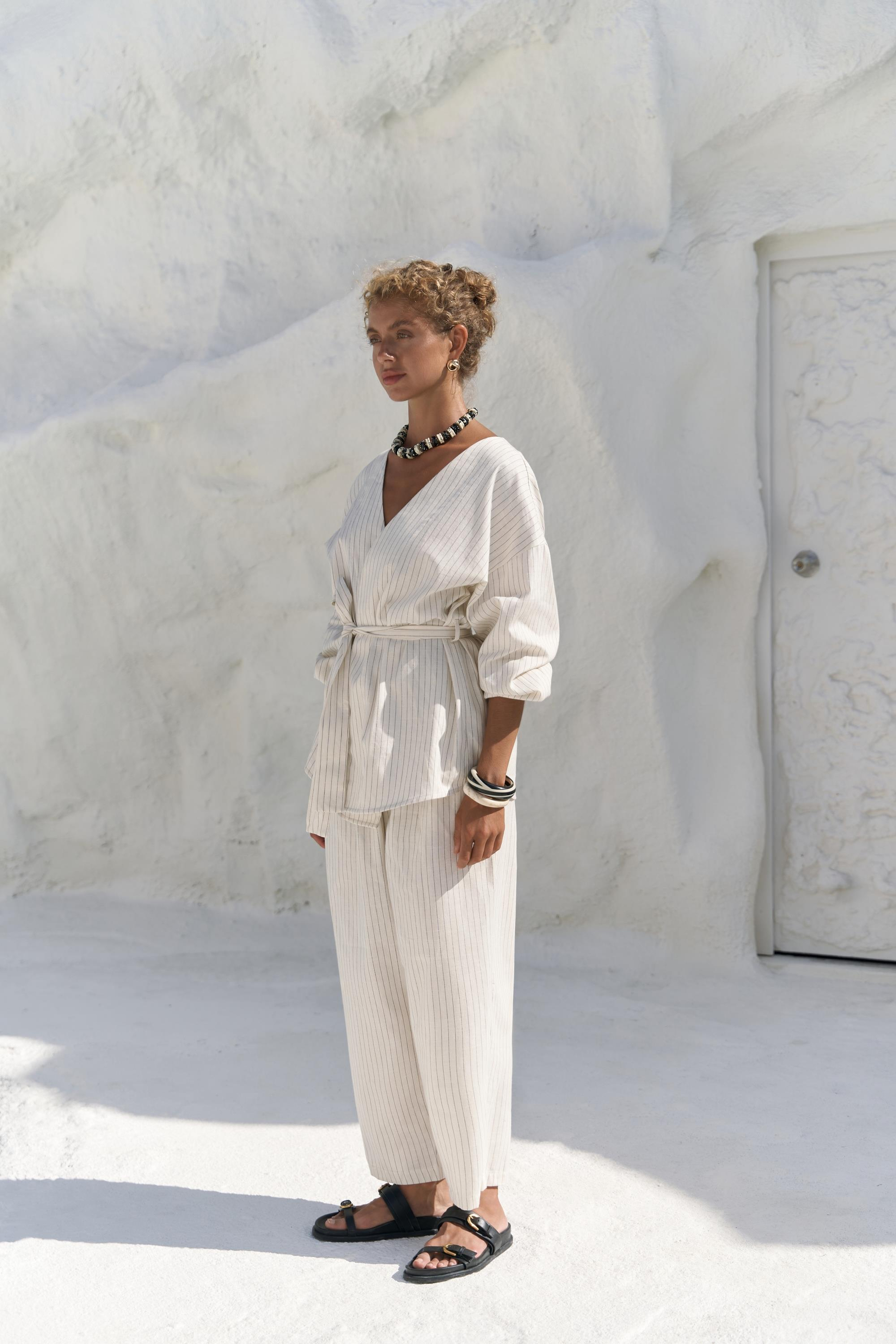 Neva Bej Kimono Pantolon Takım