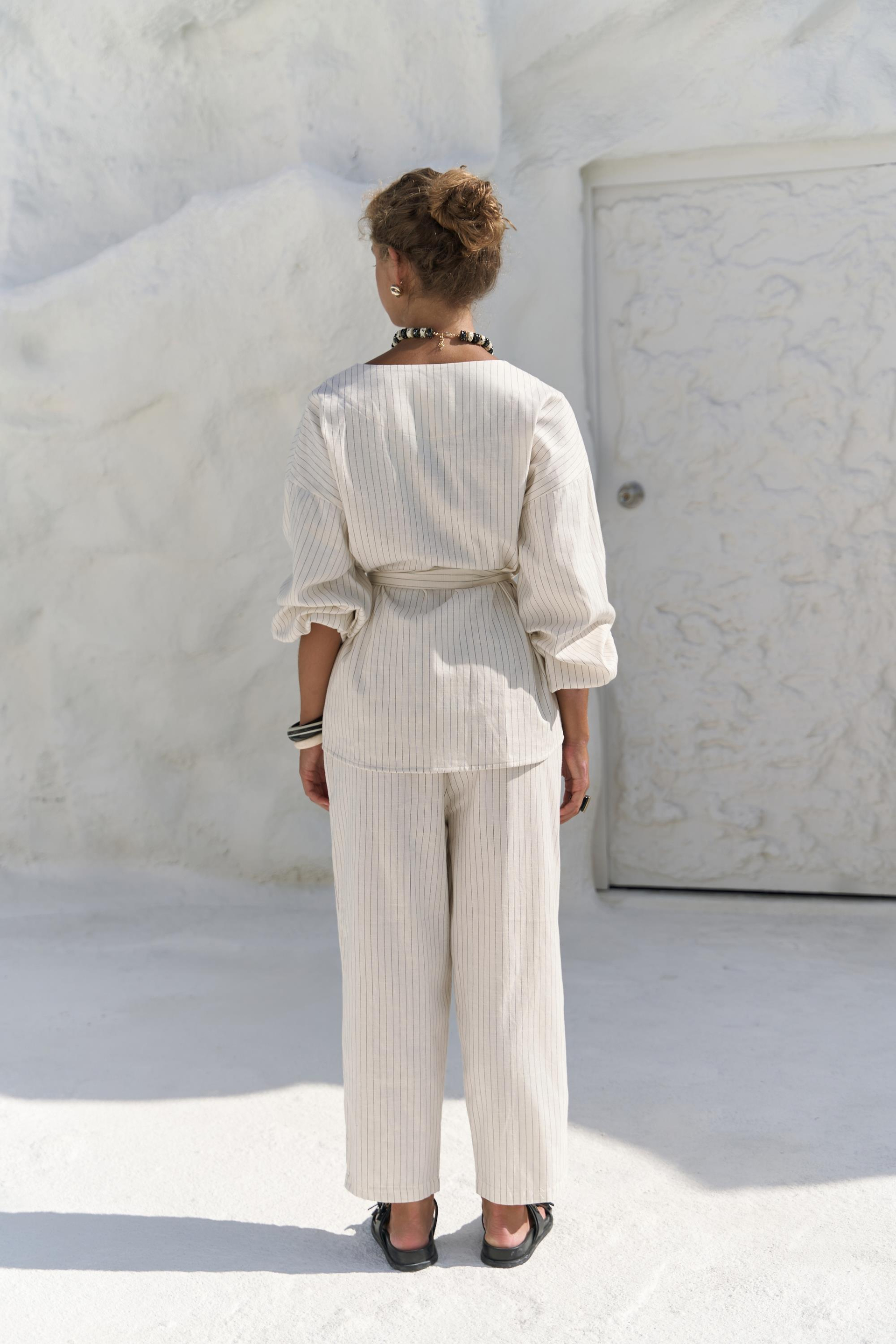 Neva Bej Kimono Pantolon Takım