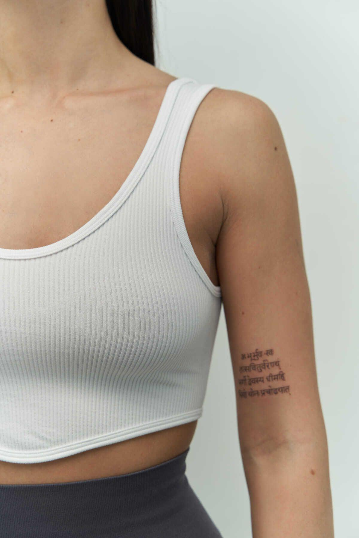 Mai Collection Niko White Corduroy Crop