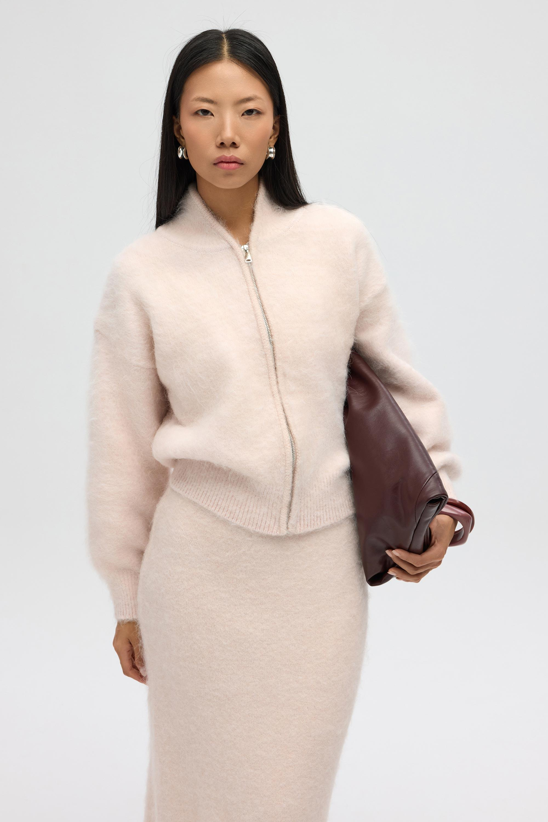 Nivra Pembe Uzun Triko Etek