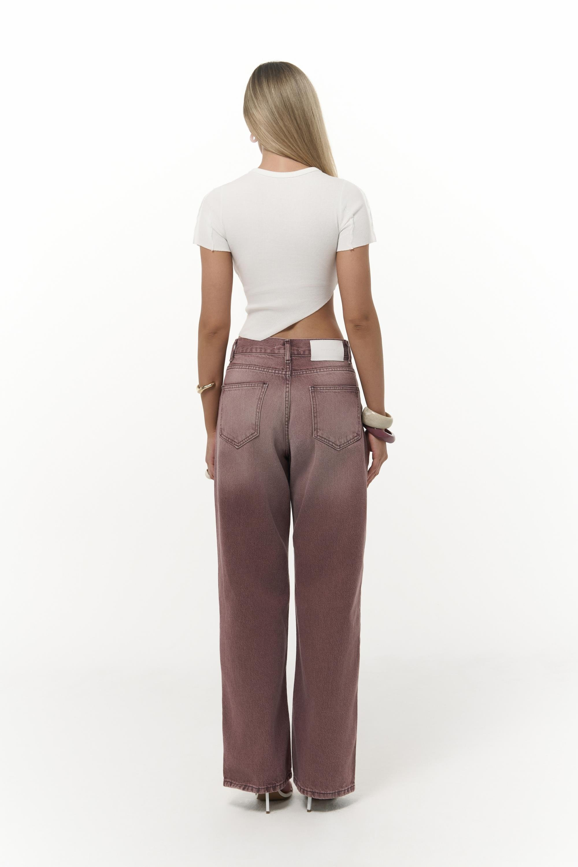 Norris Asimetrik Ekru Crop