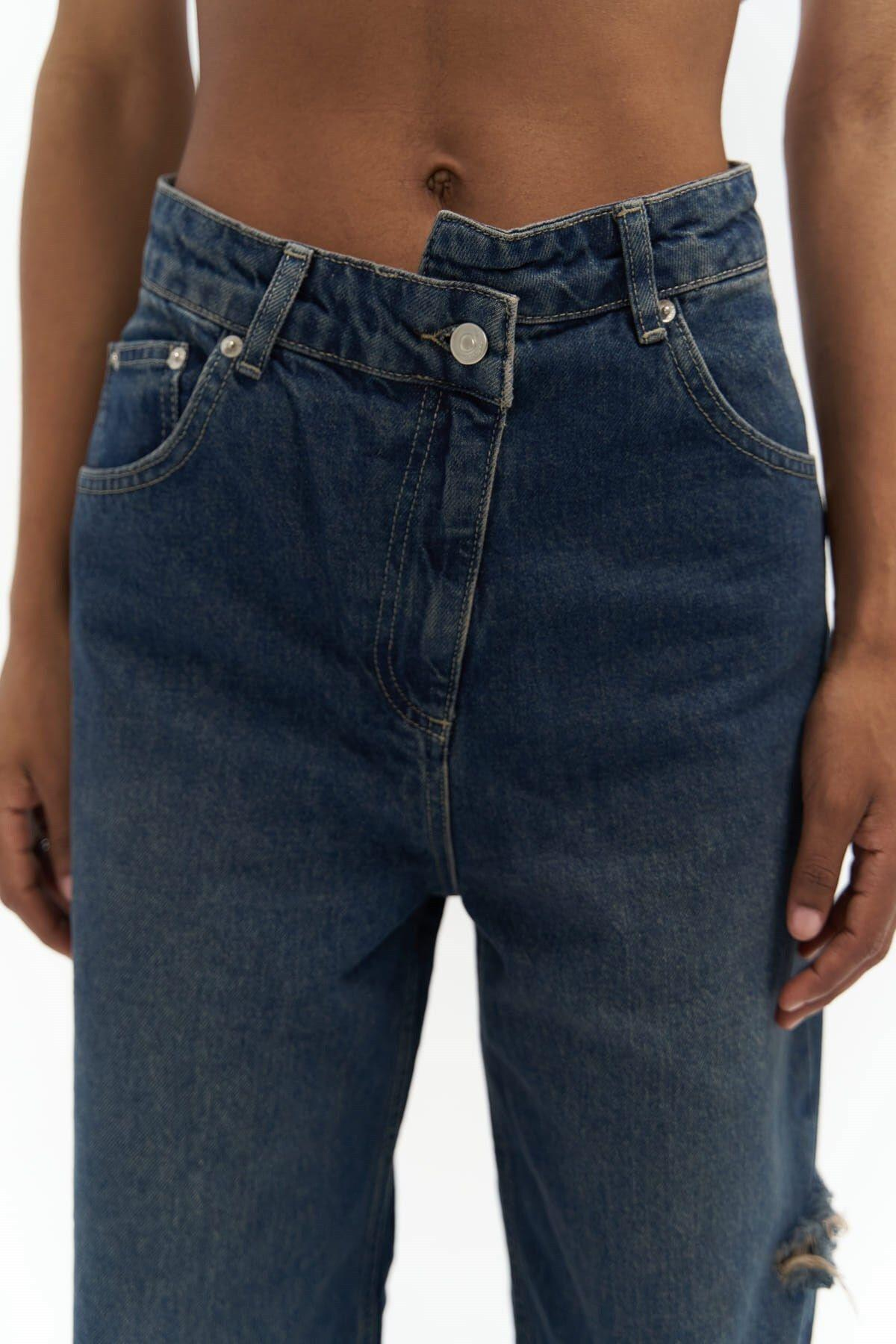 North Dirty Blue Ripped Jeans