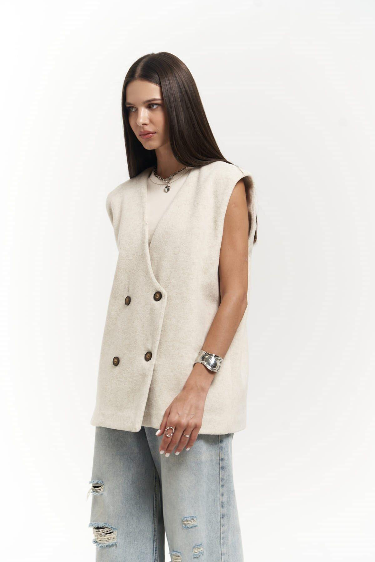 Notte Beige Loose Cardigan 