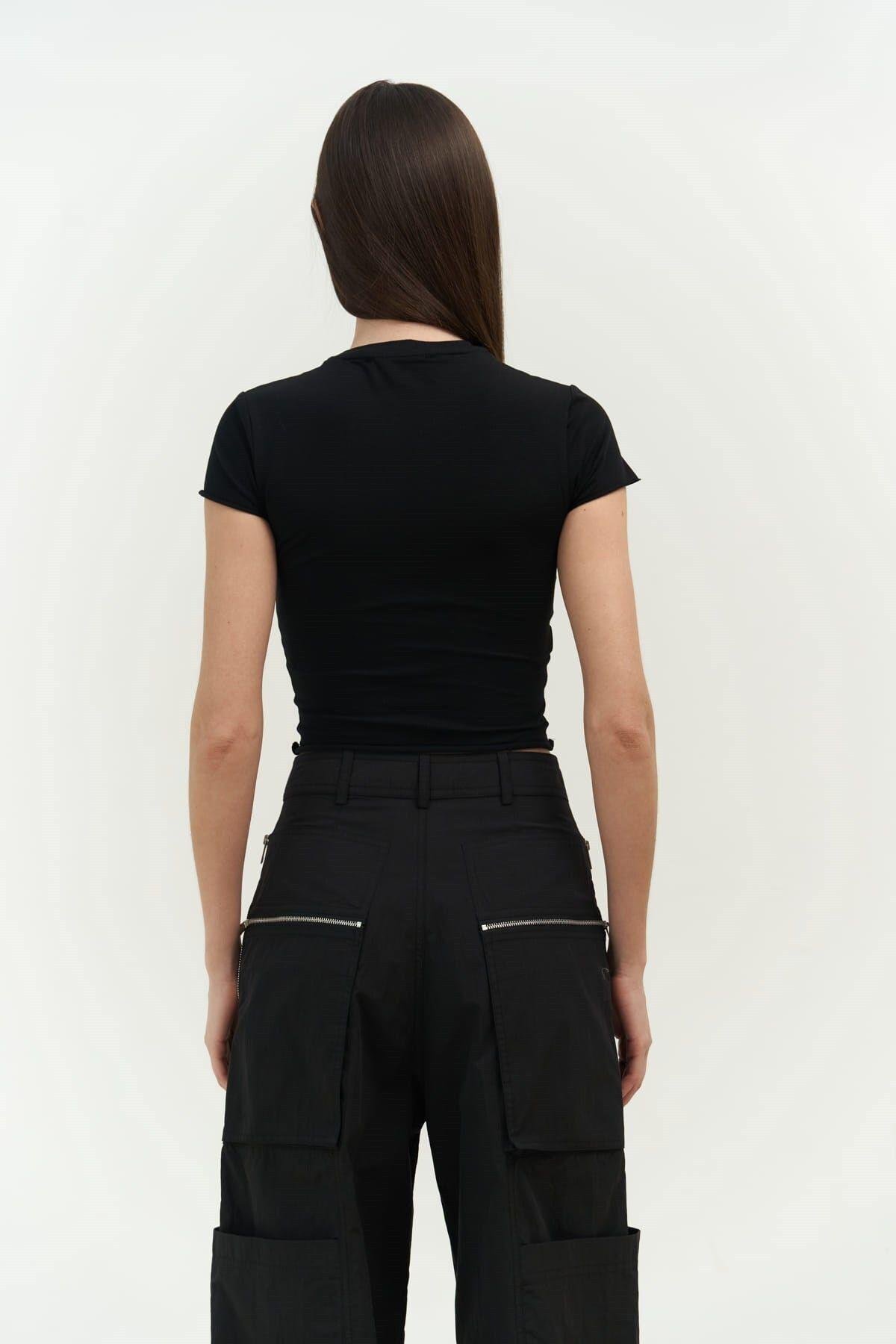 Now Or Never Siyah Penye Crop