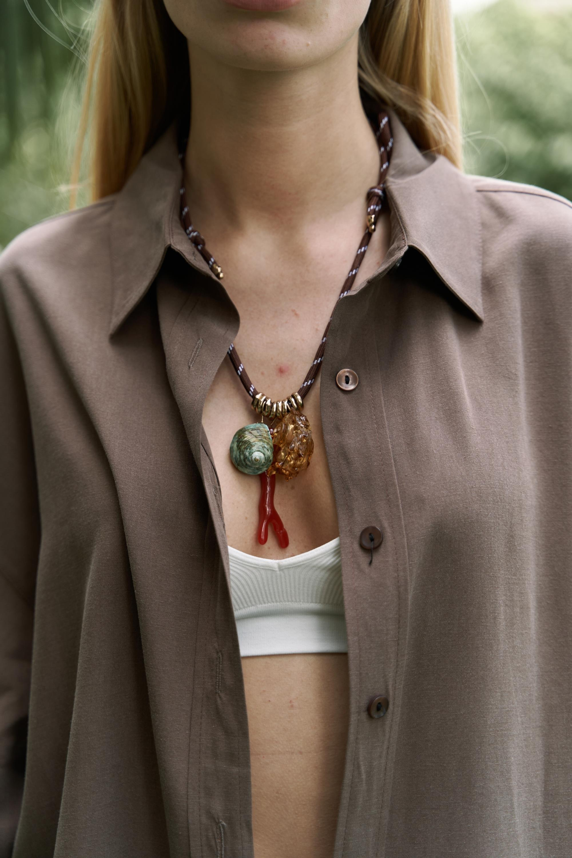 Nunzia Arka Detaylı Soft Kahve Oversize Gömlek Pantolon Takım