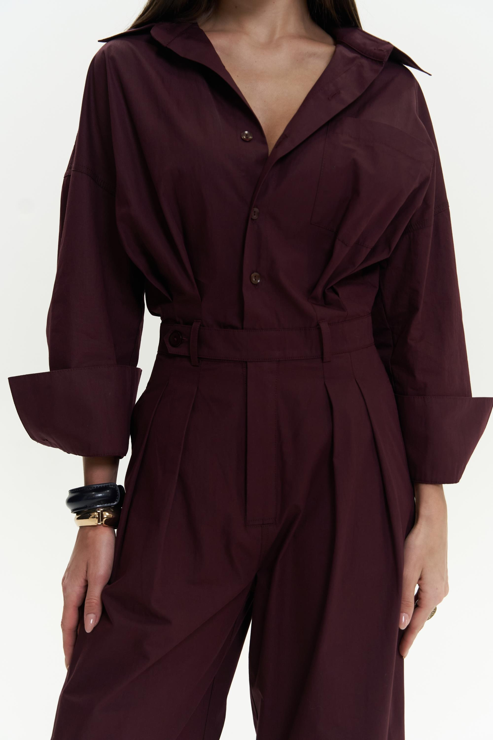 Olney Kemer Detay Uzun Bordo Tulum