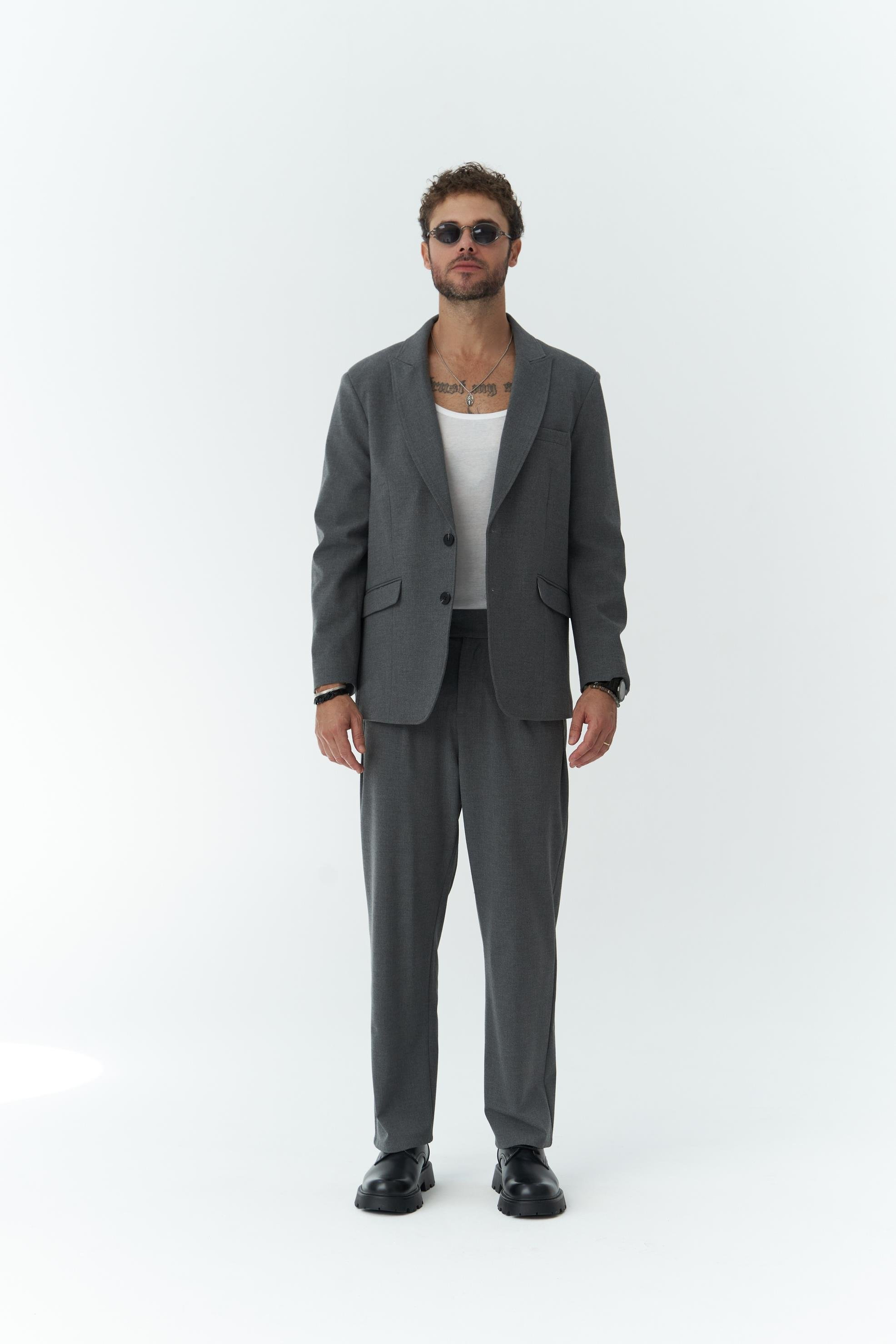 Orlando  Men's Dark Gray Suit
