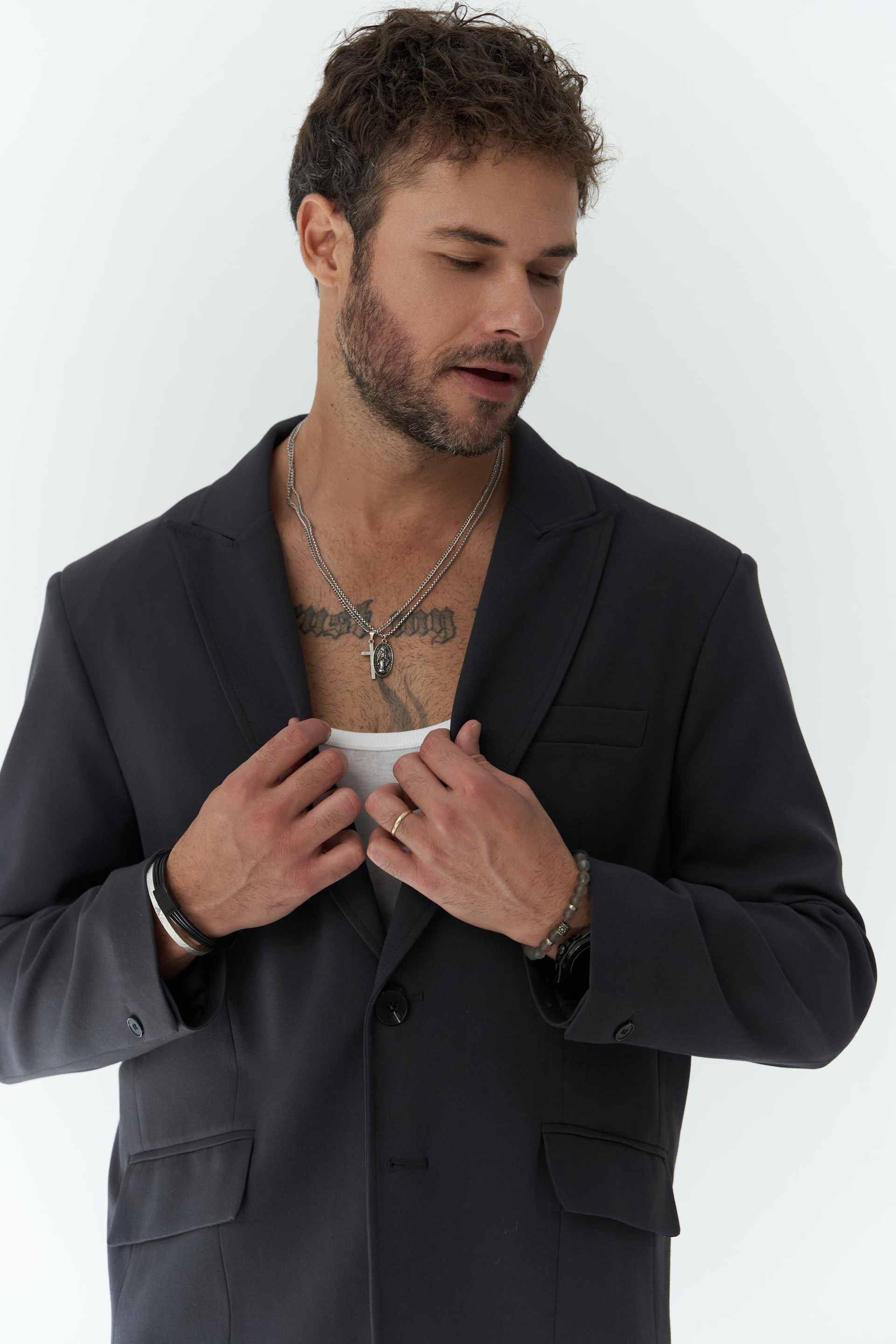 Orlando Soft Siyah Erkek Ceket Pantolon Takım