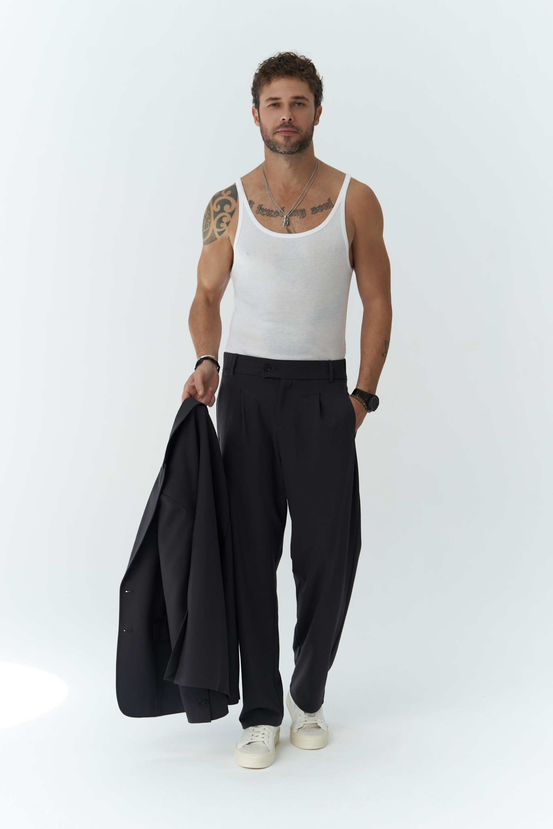 Orlando Soft Siyah Erkek Ceket Pantolon Takım