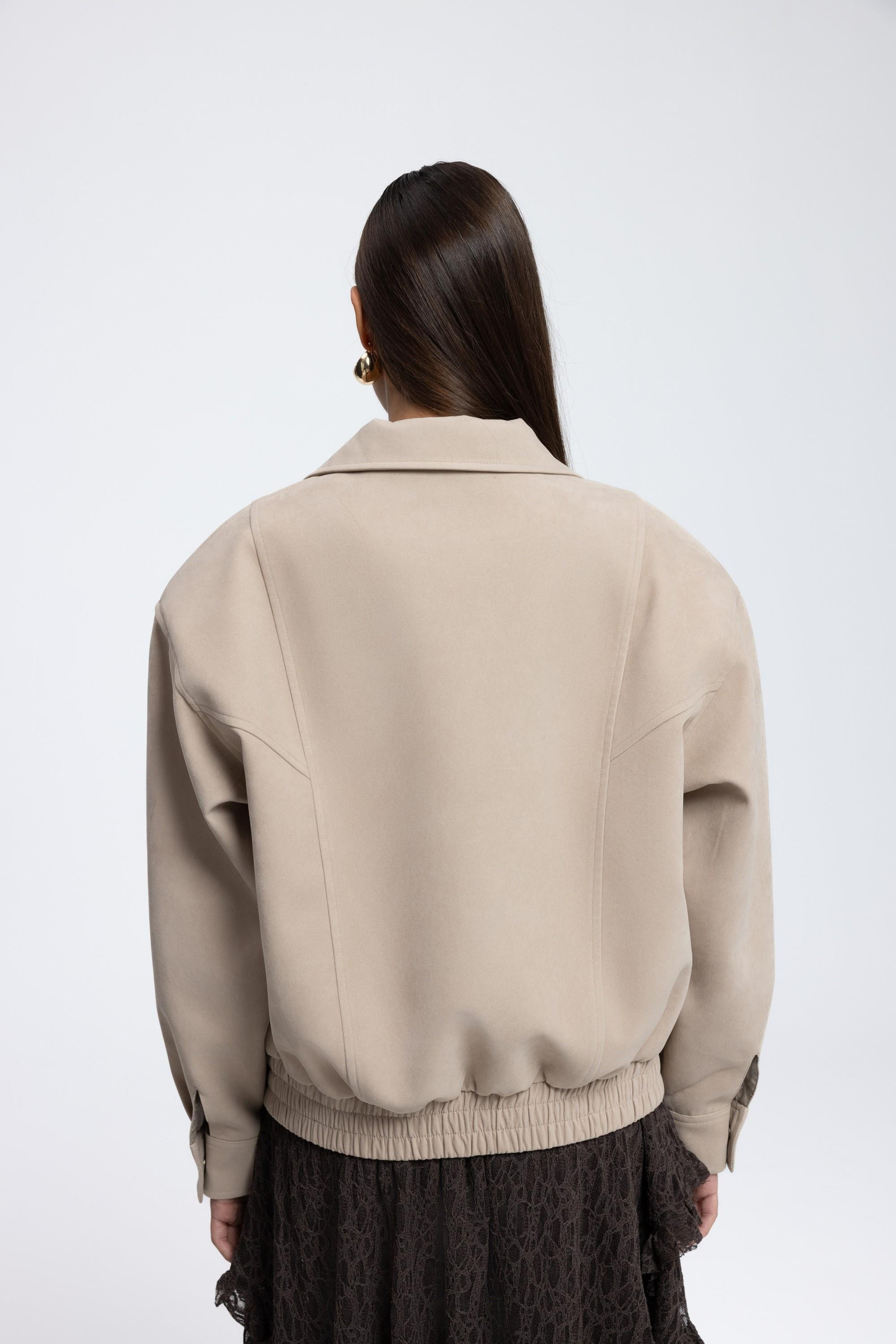 Osea Unısex Bej Bomber Ceket