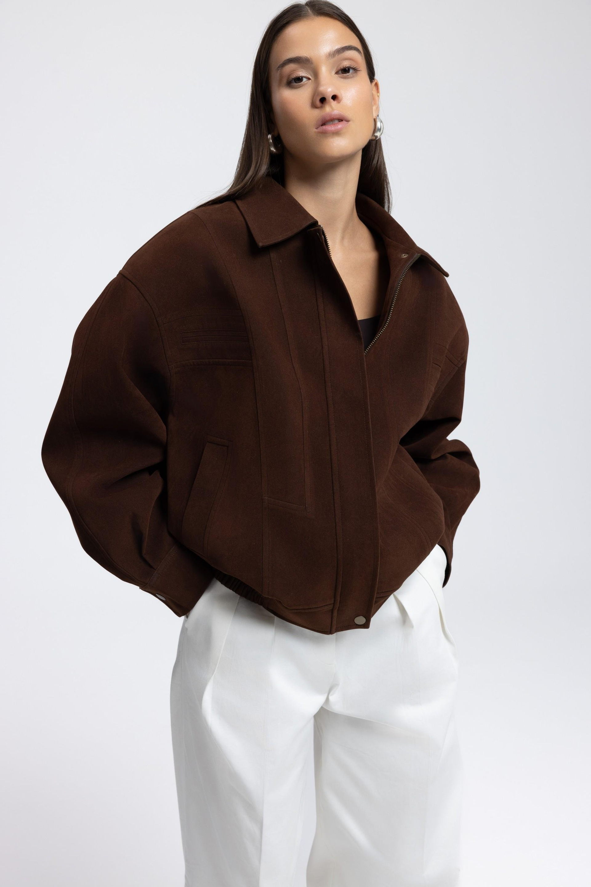 Osea Unisex Kahve Bomber Ceket