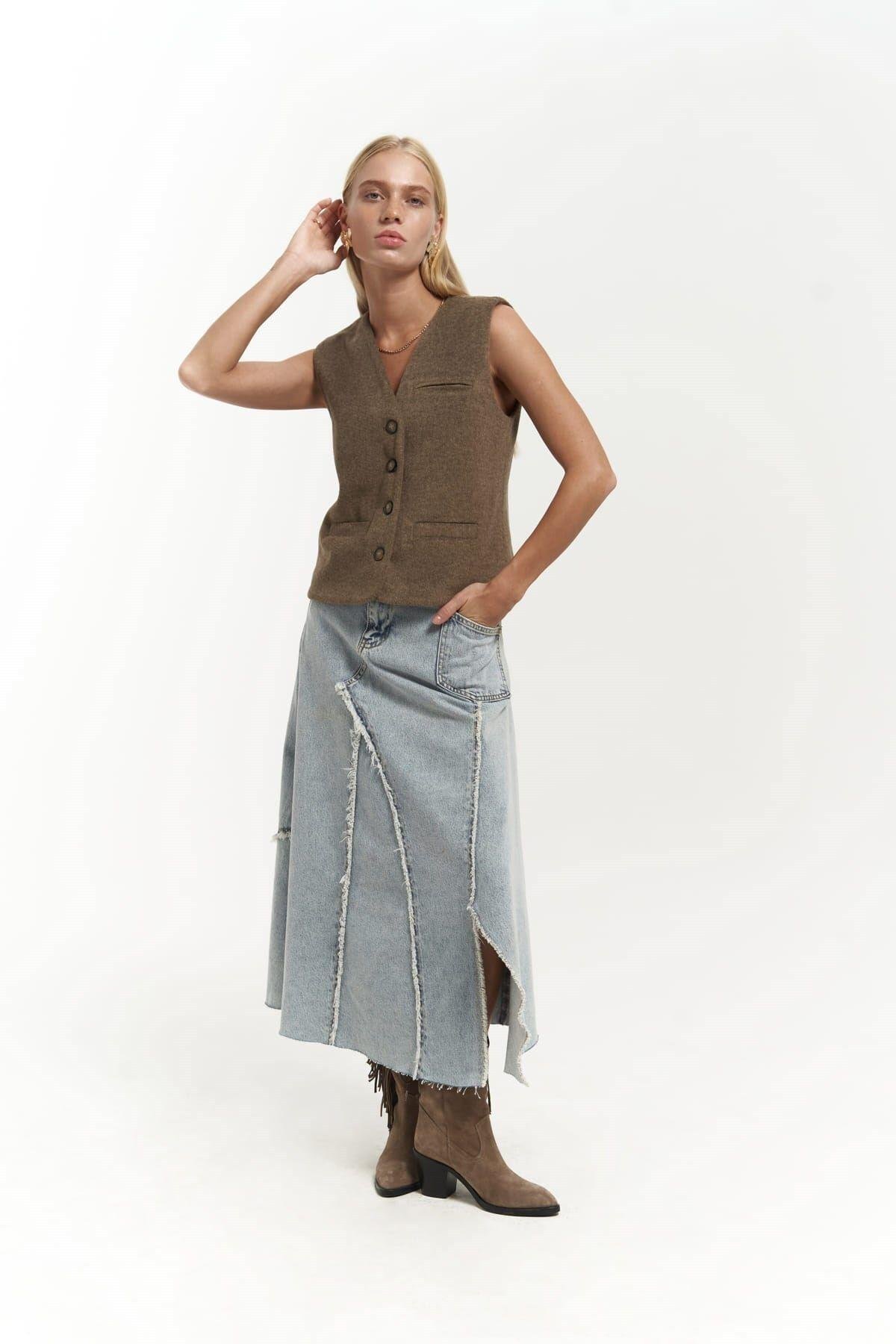 Pace Soft Kahve Kısa Yelek