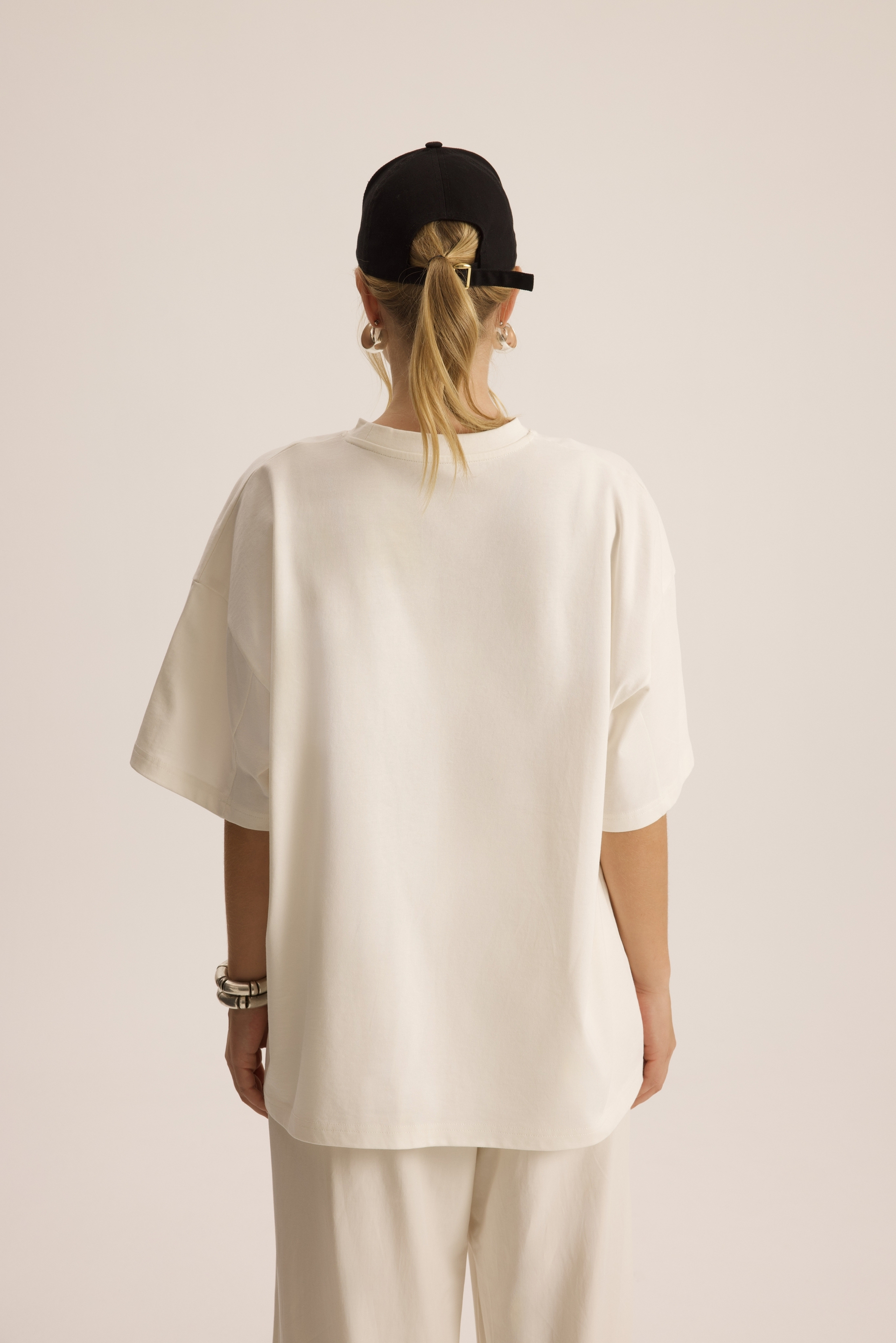 Panthera Oversize Beyaz T-Shirt