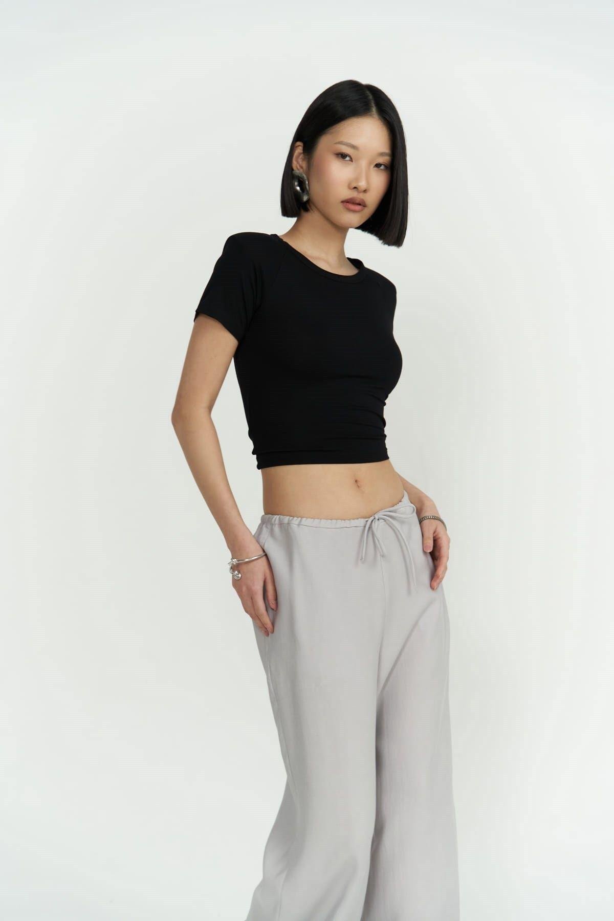 Paris Gray Basic Pants