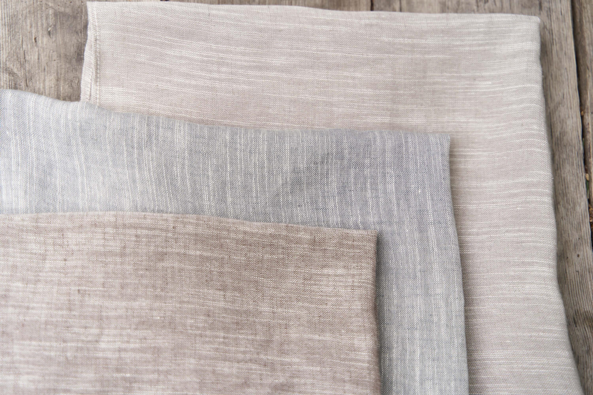 Peony Çizgi Detay Keten Fular - KAHVE