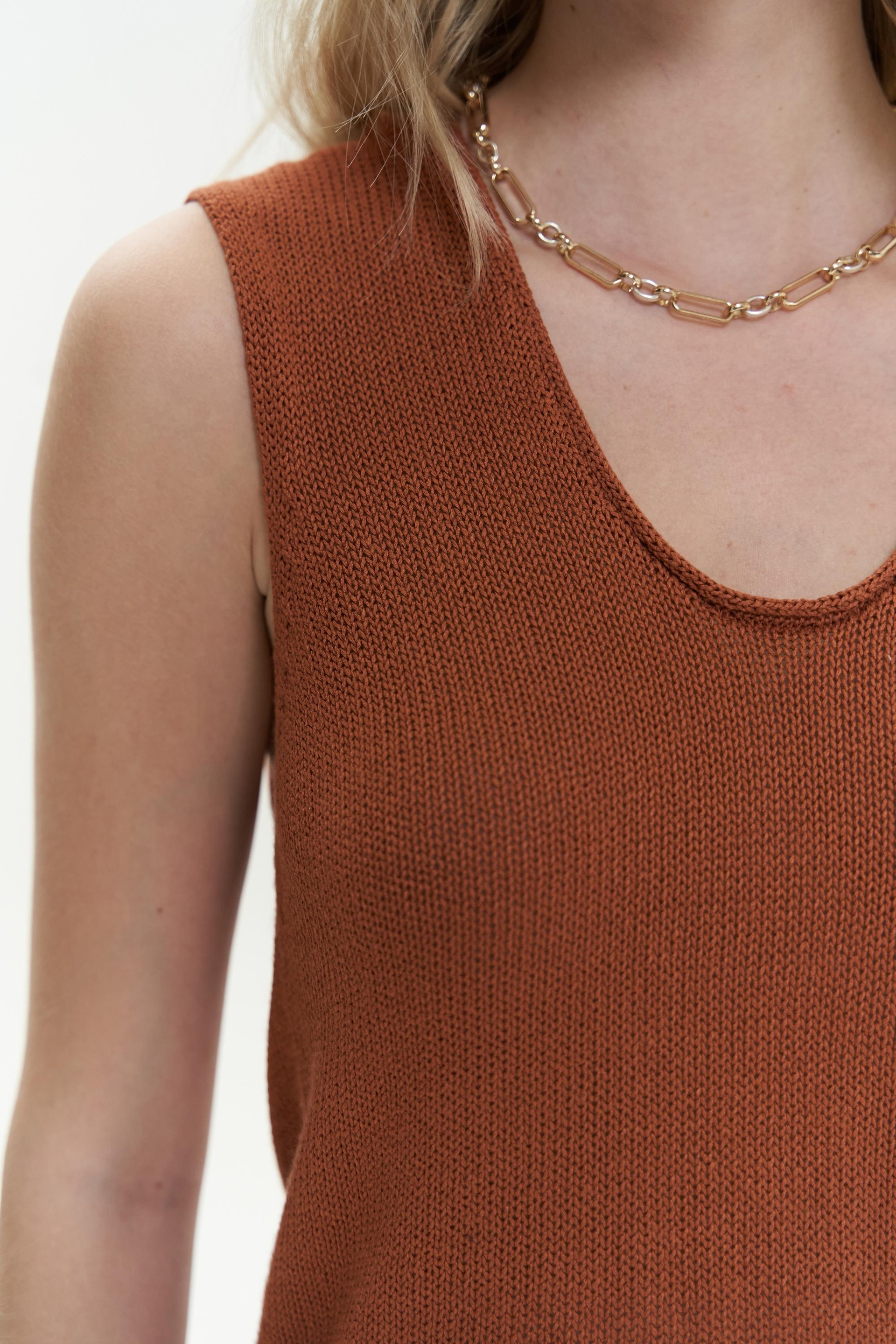 Peri Triko Kolsuz Kiremit Süveter