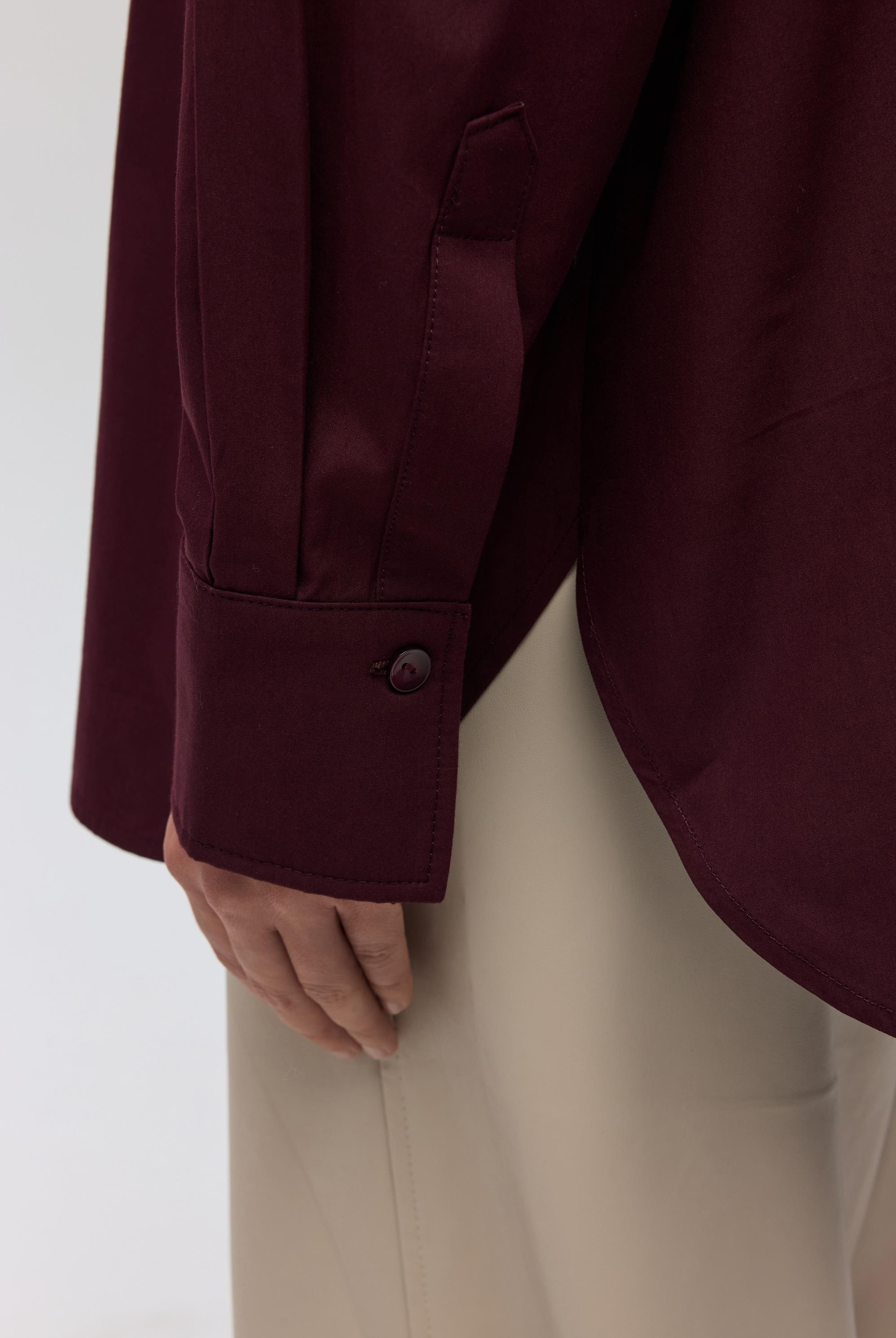 Phoebe Oversized Burgundy Shirt